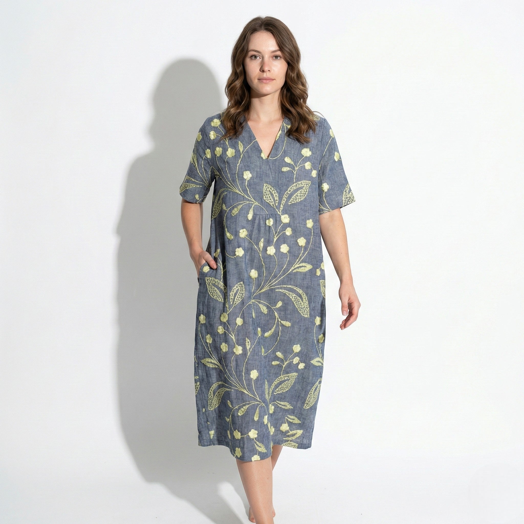 Amelia - Women's Floral Midi Dress - Dress - Floral 9 - Jones & Smith