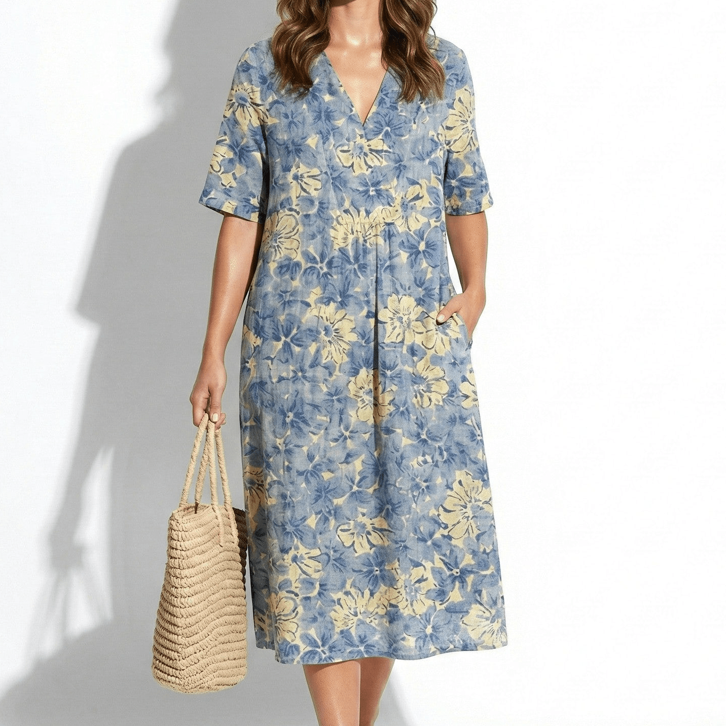 Amelia - Women's Floral Midi Dress - Dress - Floral 6 - Jones & Smith