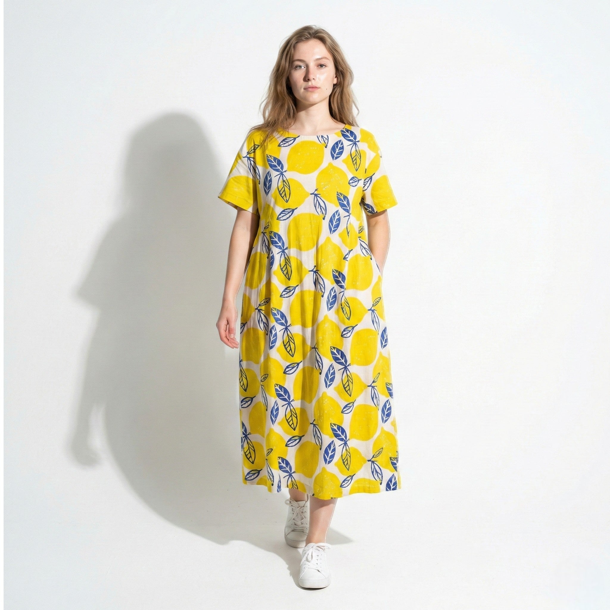 Amelia - Women’s Maxi Dress with Abstract Print and Loose Fit - Dress - LX - 43 - Jones & Smith
