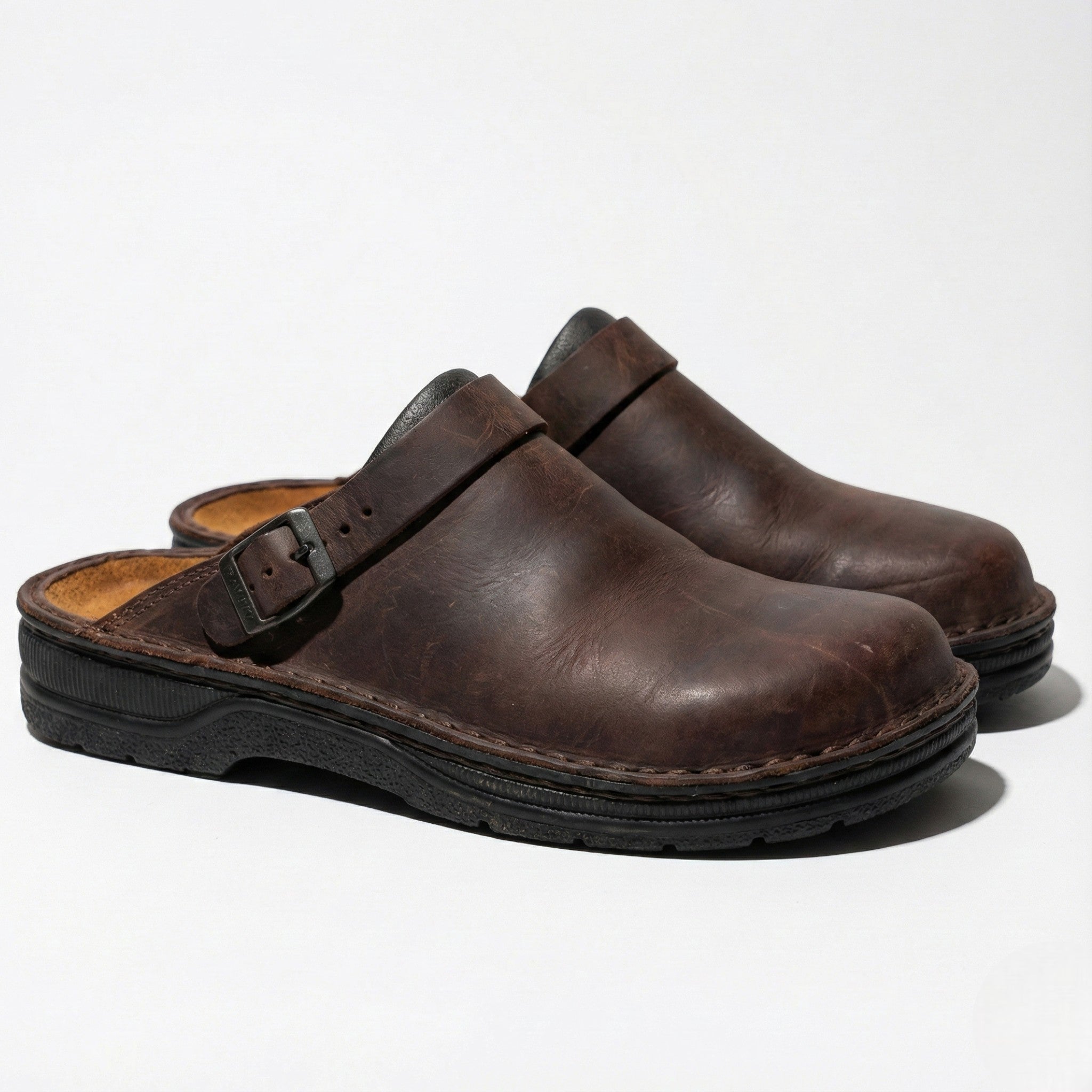 Benjamin – Elegant Orthopaedic Leather Clogs – Slip - Resistant, Padded Sole - Shoes - Black - Jones & Smith