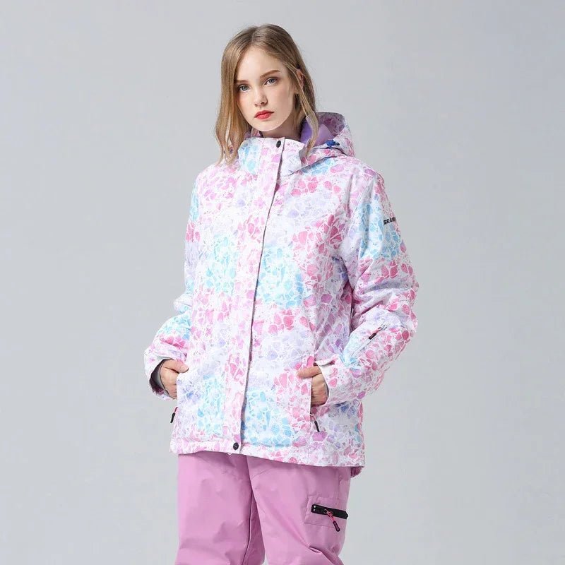 Caroline - Women’s Floral Winter Ski Jacket - Ski Jacket - Multicolor - Jones & Smith