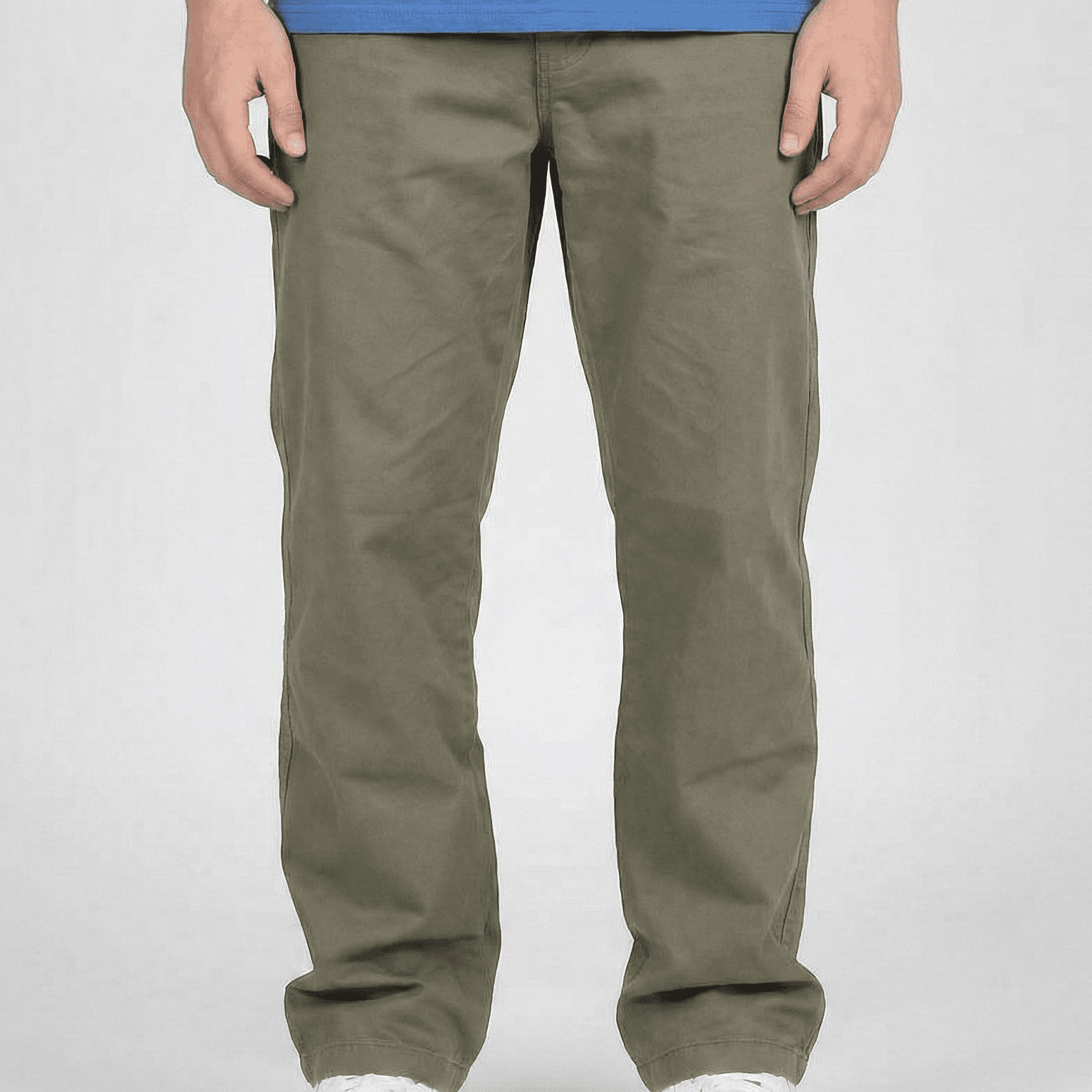 Charlie - Men's Relaxed - Fit Chino Trousers with Elastic Waist - Pants - Dark grey - Jones & Smith