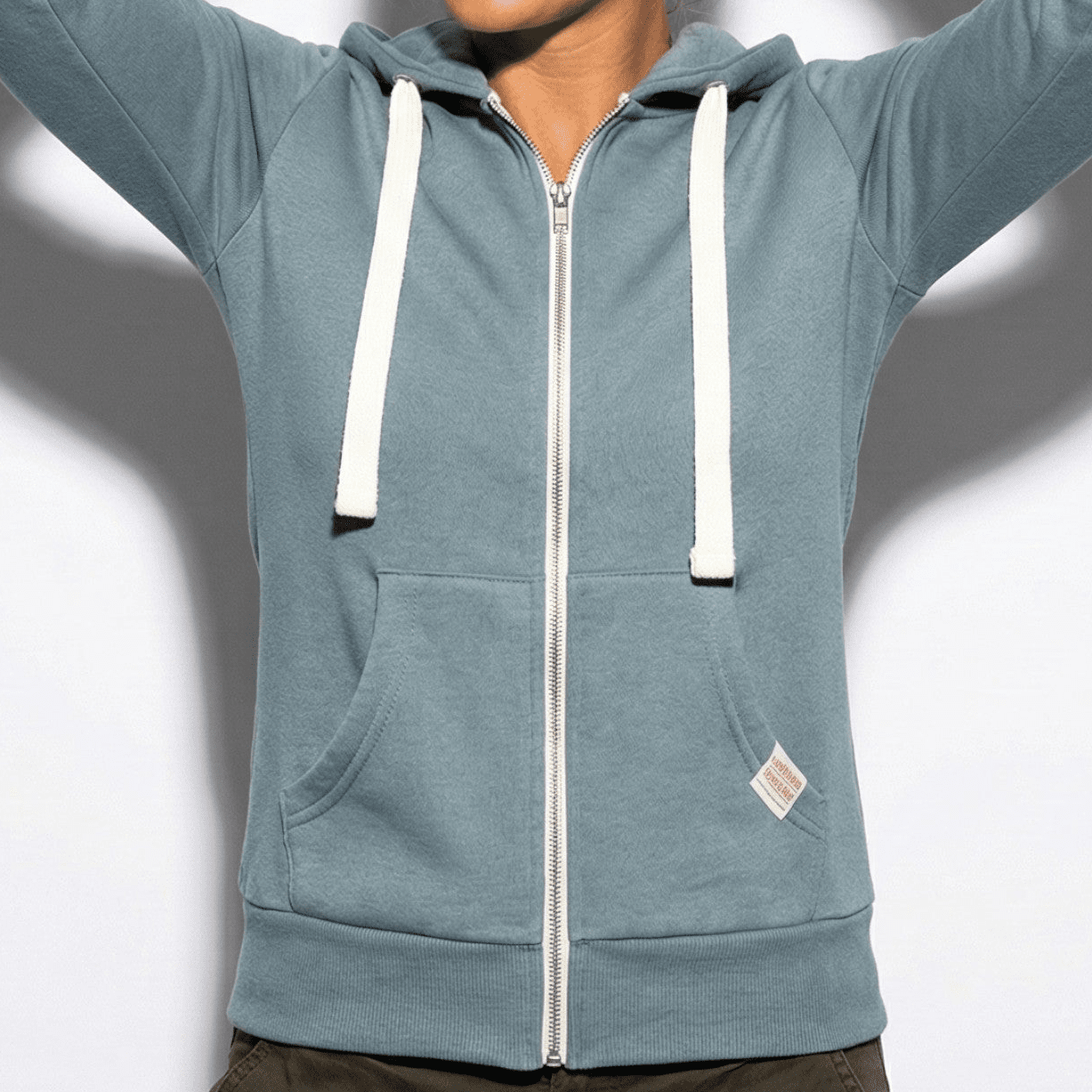 Charlotte - Women's Hoodie with Front Pocket - Hoodies - Light Blue - Jones & Smith