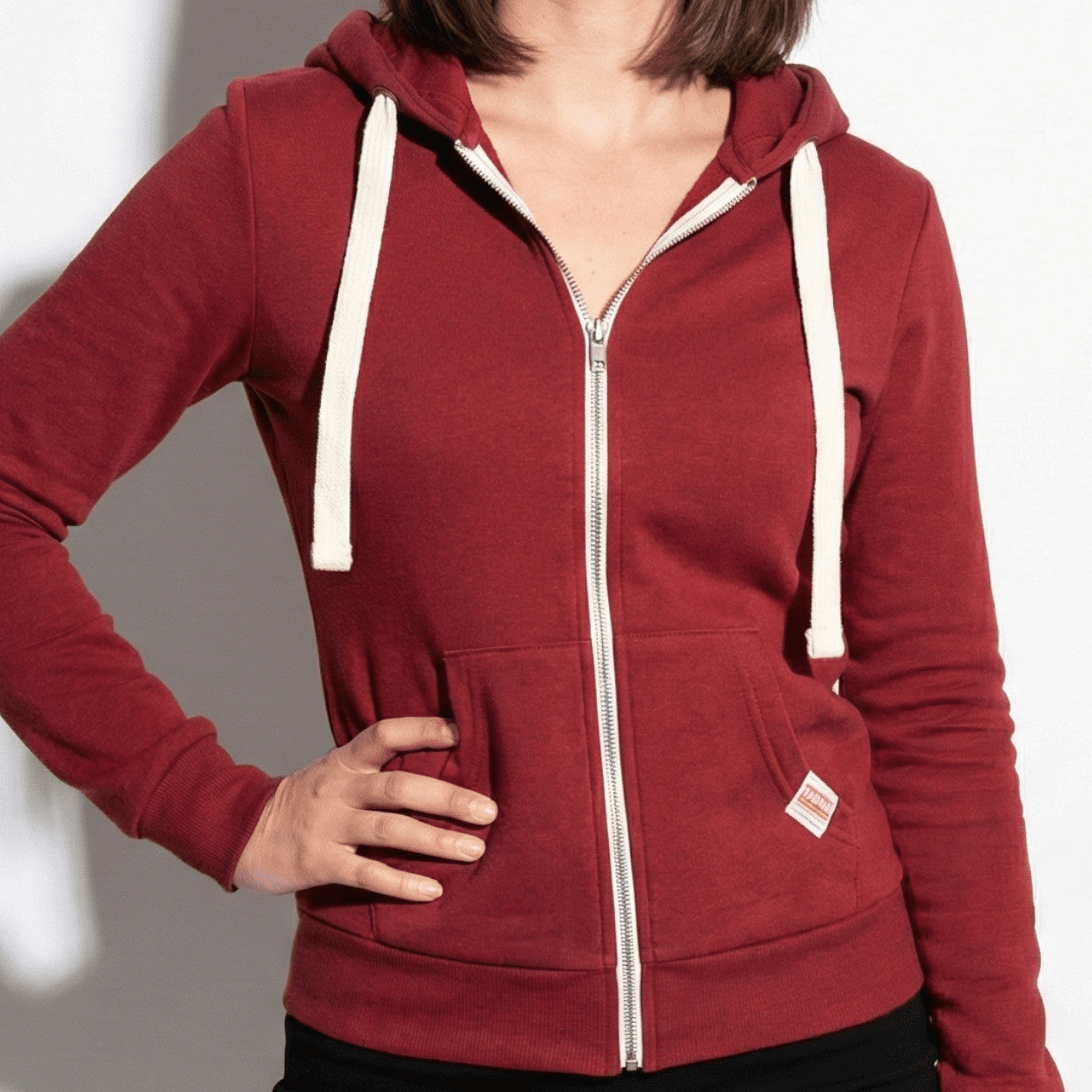 Charlotte - Women's Hoodie with Front Pocket - Hoodies - Red - Jones & Smith