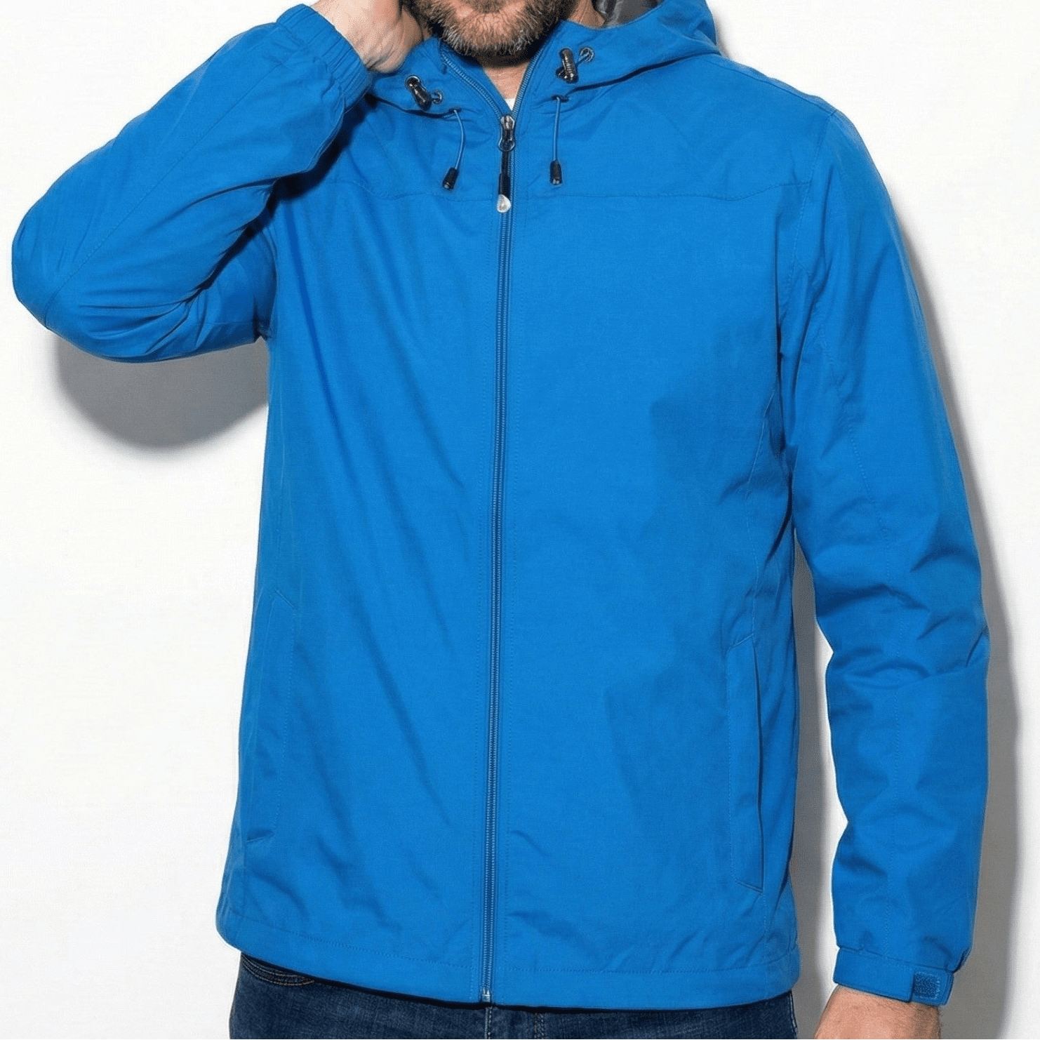 Craig - Men’s Water - Resistant Windbreaker Jacket - Jackets & Coats - Blue - Jones & Smith