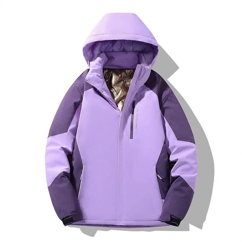 Daisy - Women’s Colourblock Winter Ski Jacket - Ski Jacket - Purple - Jones & Smith