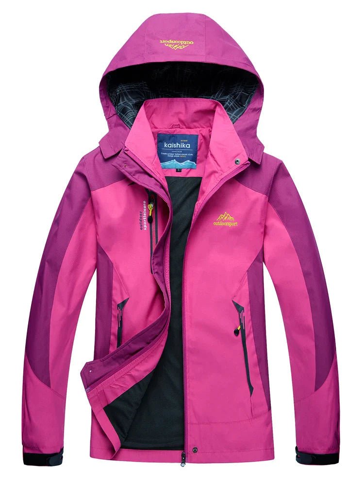 Danielle - Women’s Hooded Waterproof Ski Jacket - Ski Jacket - Pink - Jones & Smith