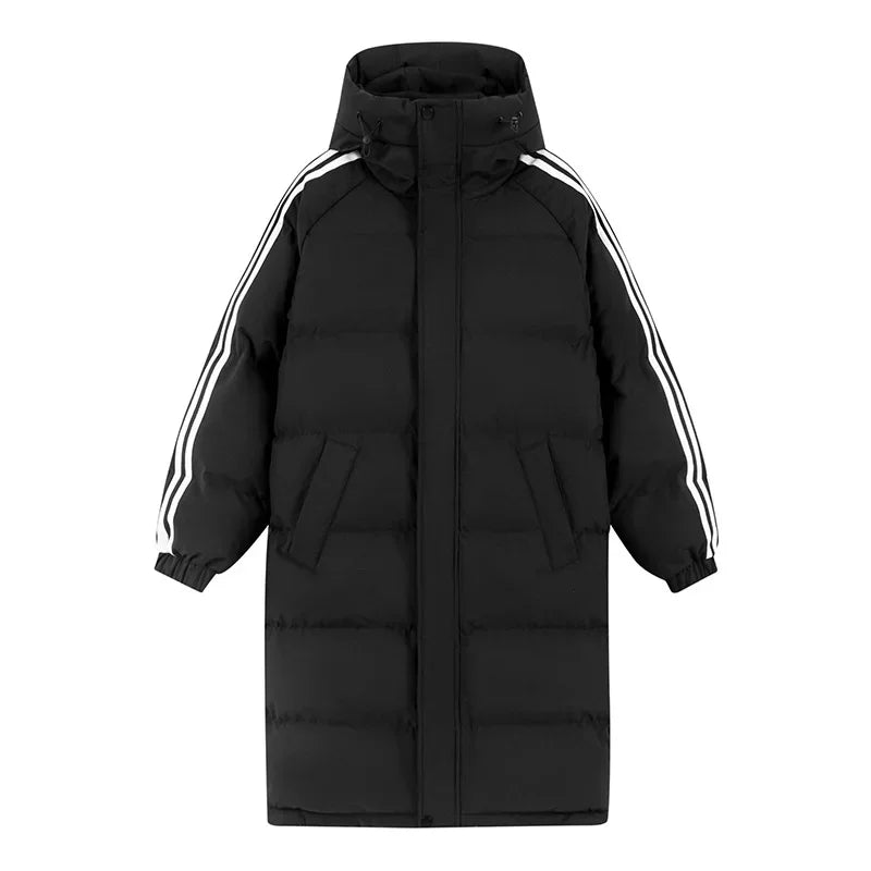 Destiny - Women’s Long Puffer Style Ski Jacket - Ski Jacket - Black - Jones & Smith