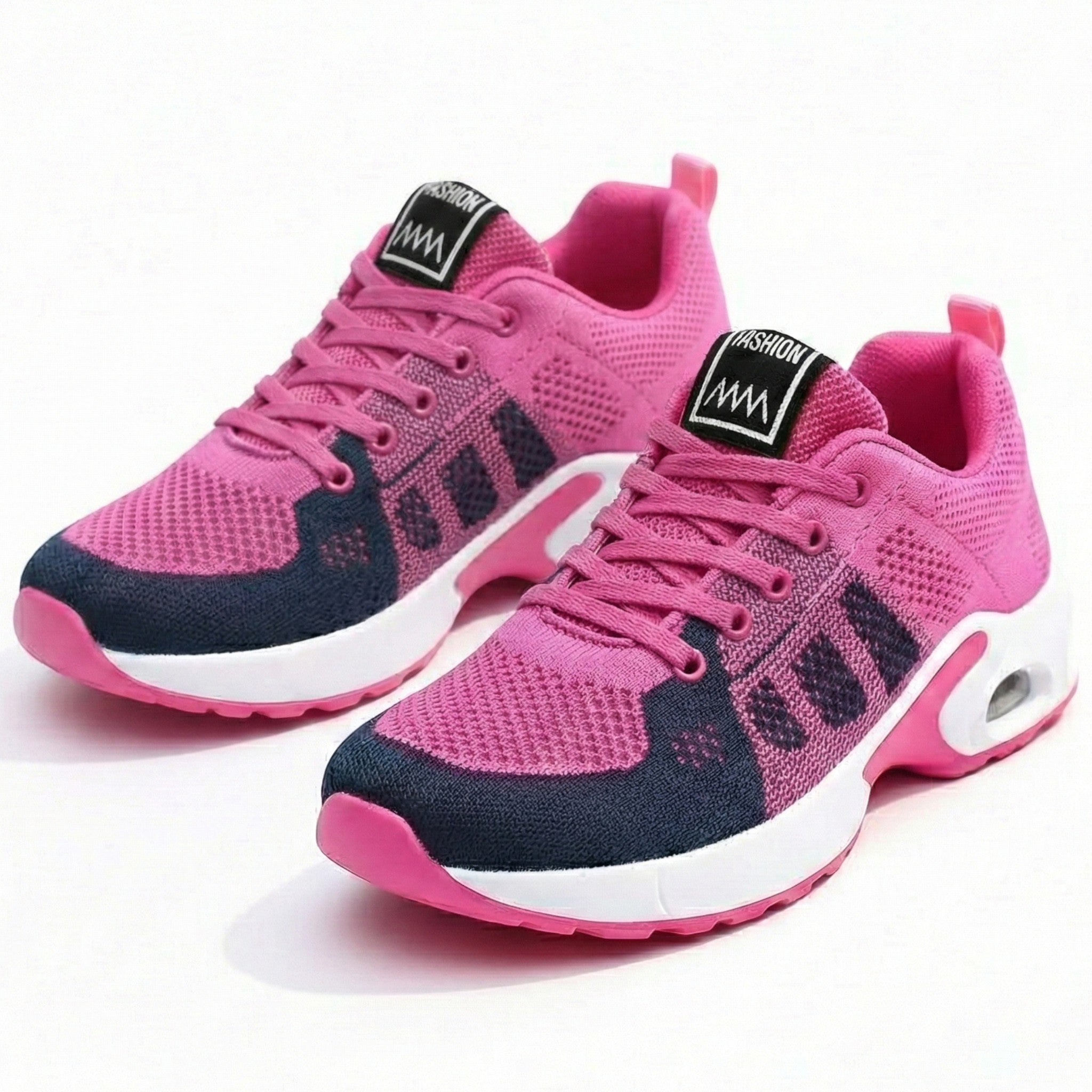 Eleanor - Women's Lightweight Walking Shoes with Air Cushion - Shoes - Pink - Jones & Smith