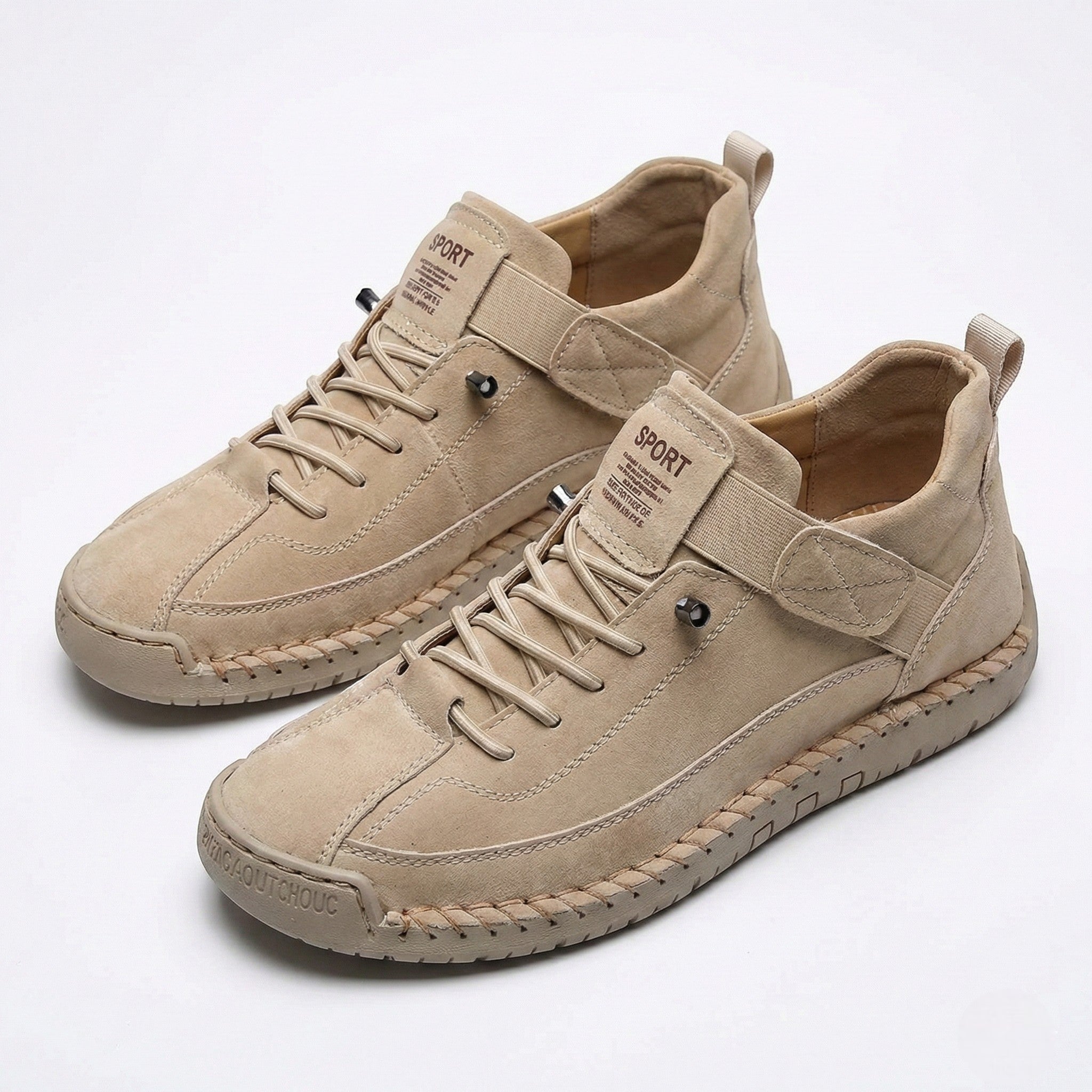 Elodie - Women's Lightweight Trainers - Shoes - Beige - Jones & Smith