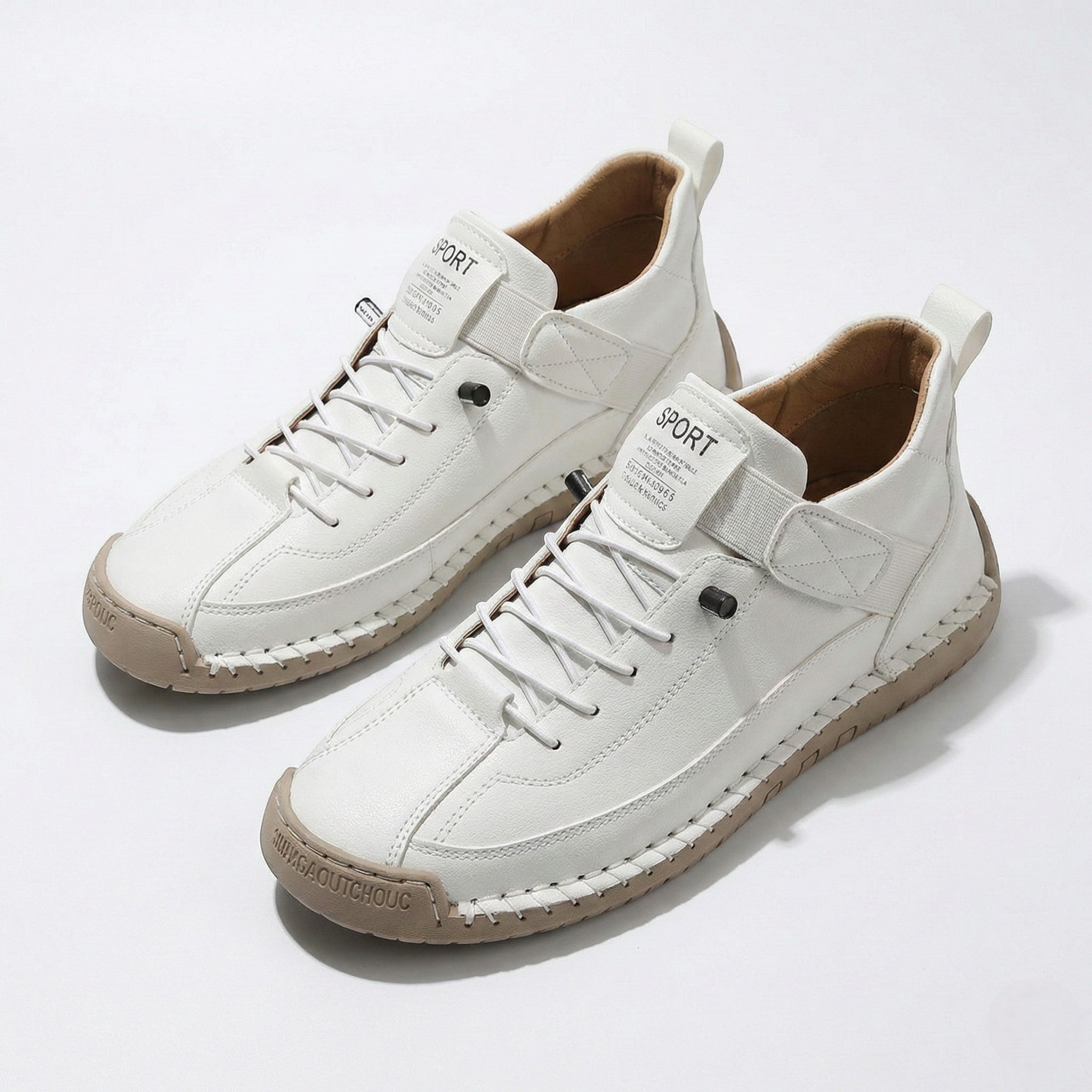 Elodie - Women's Lightweight Trainers - Shoes - White - Jones & Smith