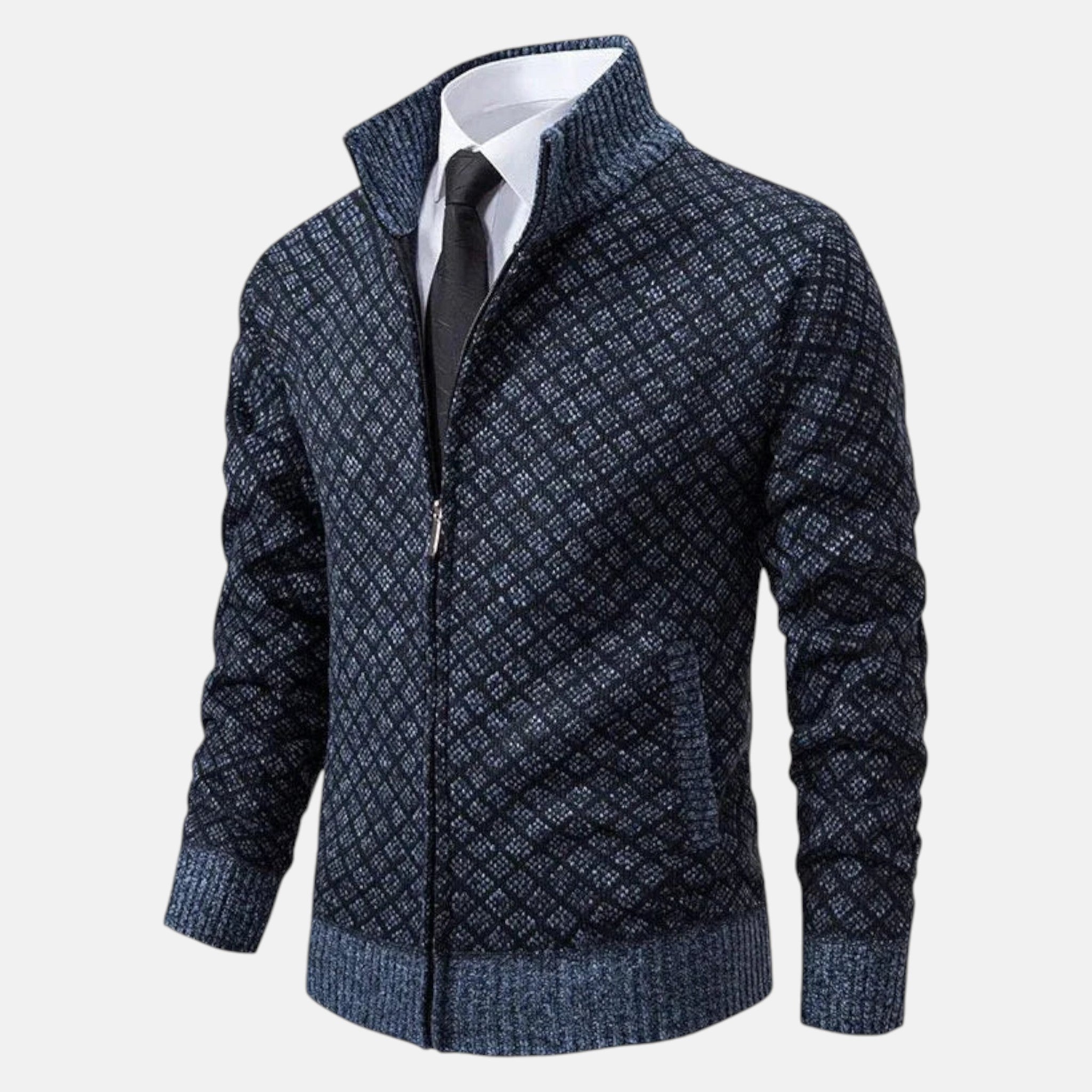 Étienne – Men’s Wool Cardigan - Cardigans - Blue - Jones & Smith