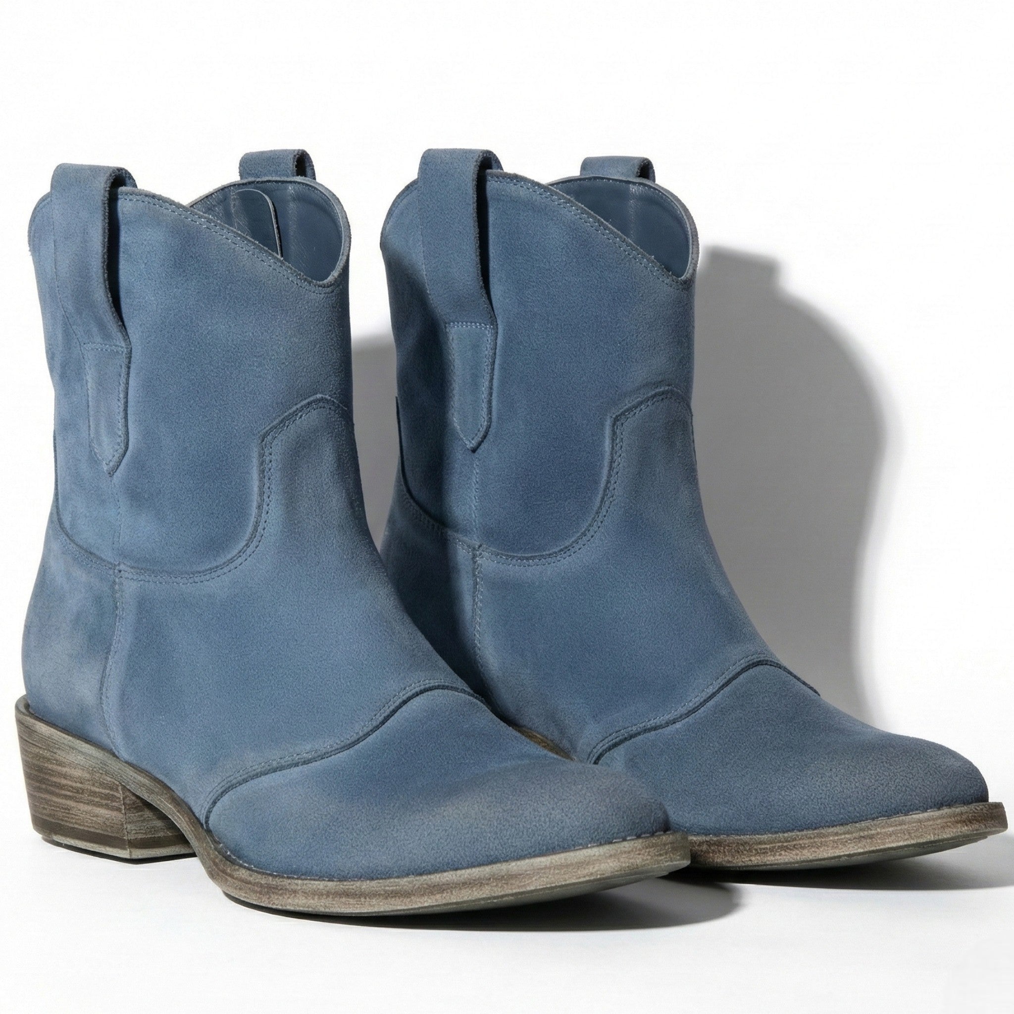 Grace - Women's Ankle Boots with Pointed Toe - Shoes - Blue - Jones & Smith