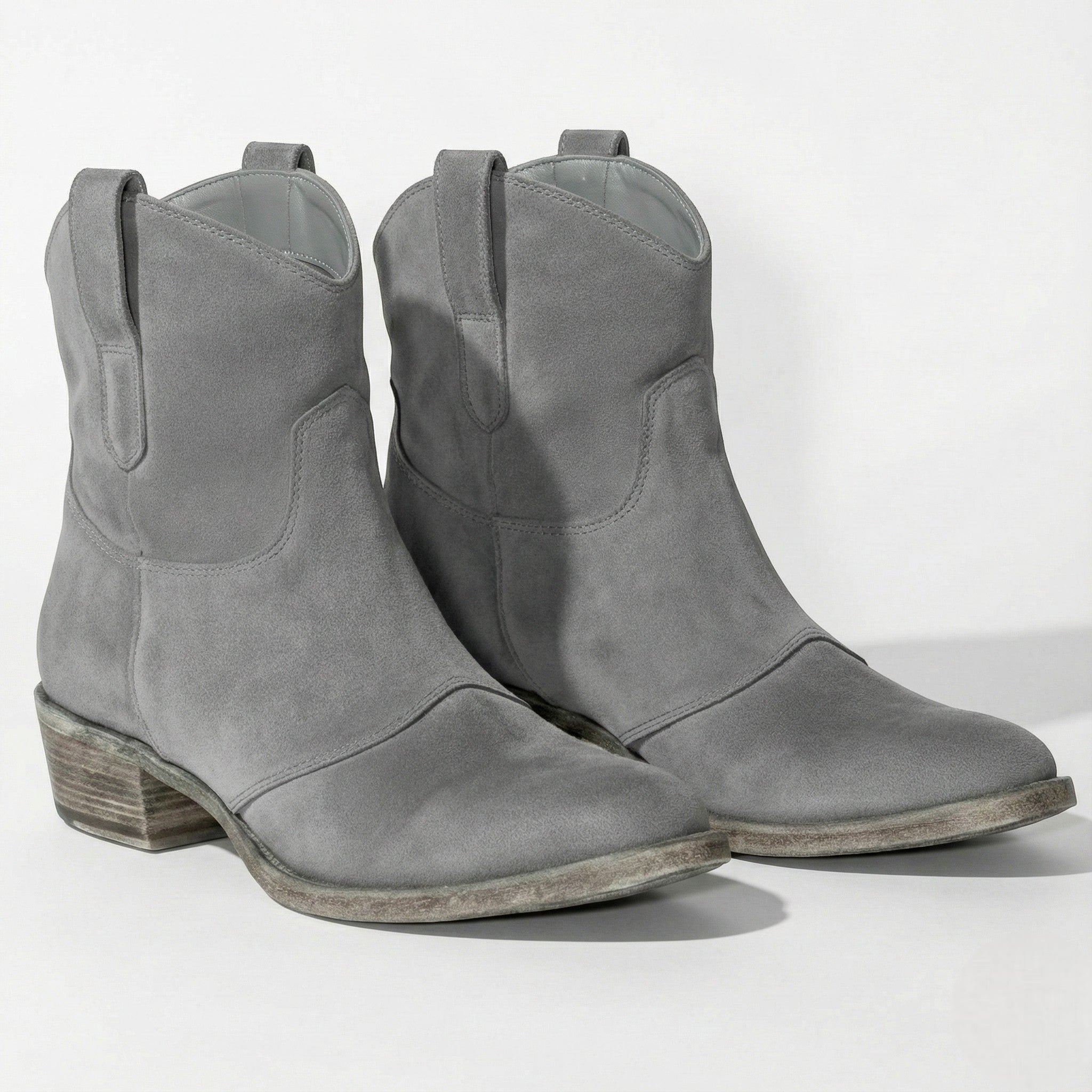 Grace - Women's Ankle Boots with Pointed Toe - Shoes - Grey - Jones & Smith