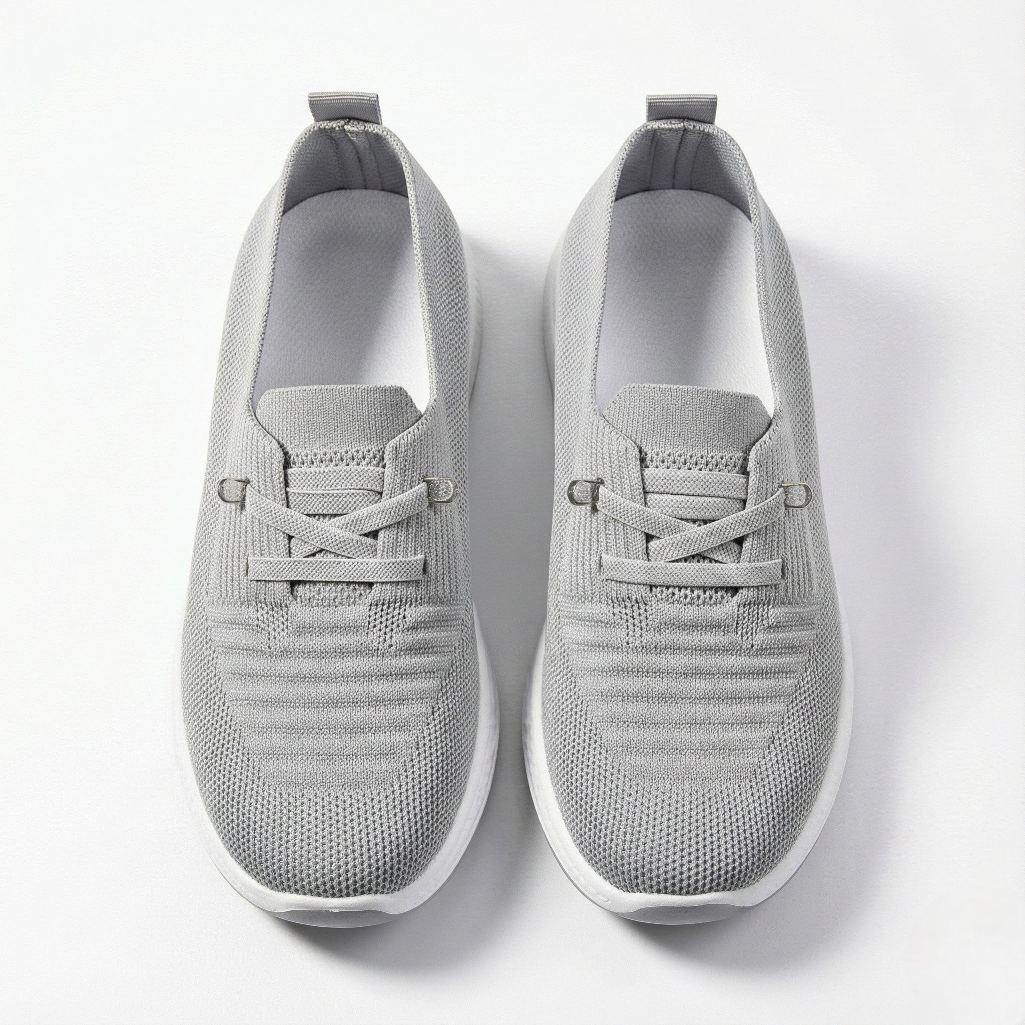 Holly - Women’s Lightweight Orthopaedic Sneakers with Cushioned Sole - Shoes - Grey - Jones & Smith