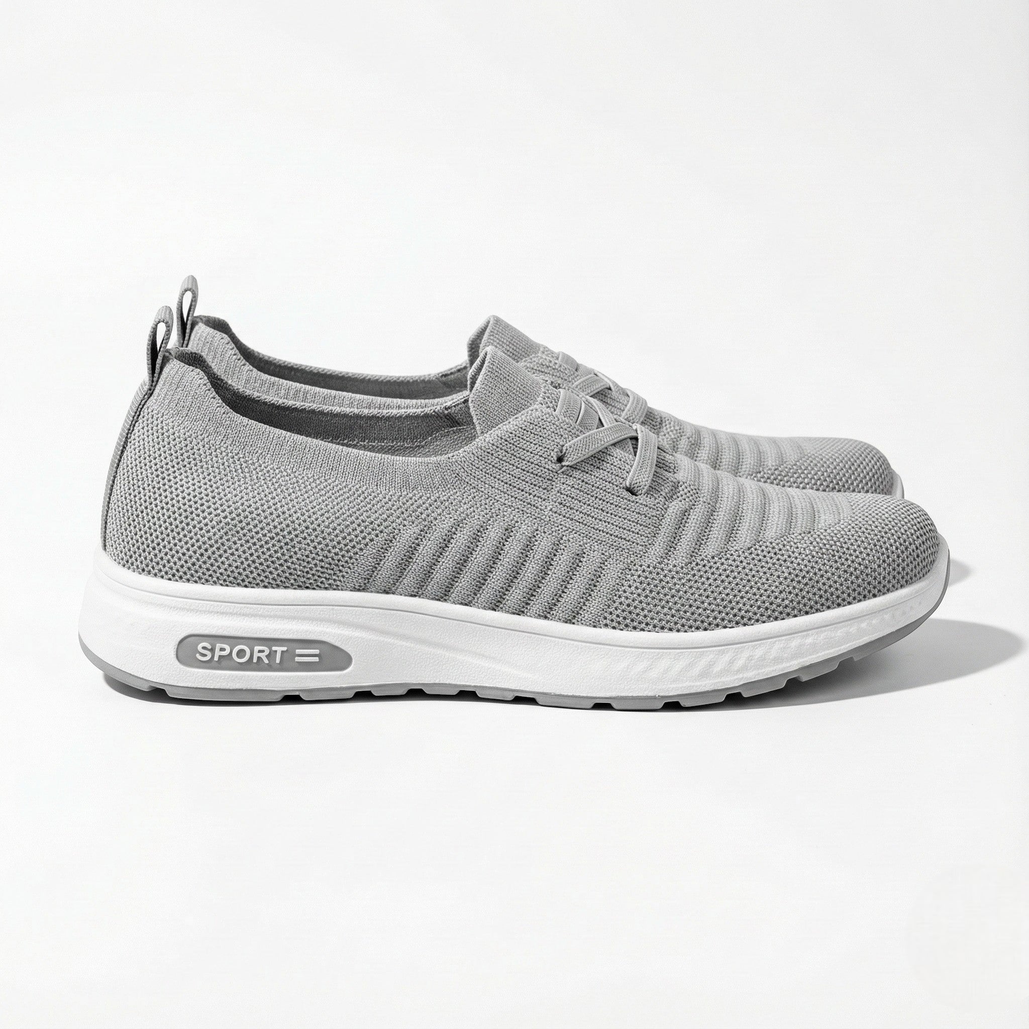 Holly - Women’s Lightweight Orthopaedic Sneakers with Cushioned Sole - Shoes - Grey - Jones & Smith