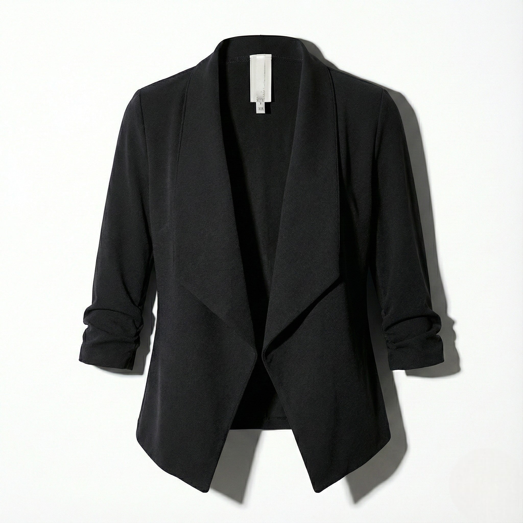 Holly - Women's Modern Structured Long - Sleeve Blazer - Jackets & Blazers - Black - Jones & Smith