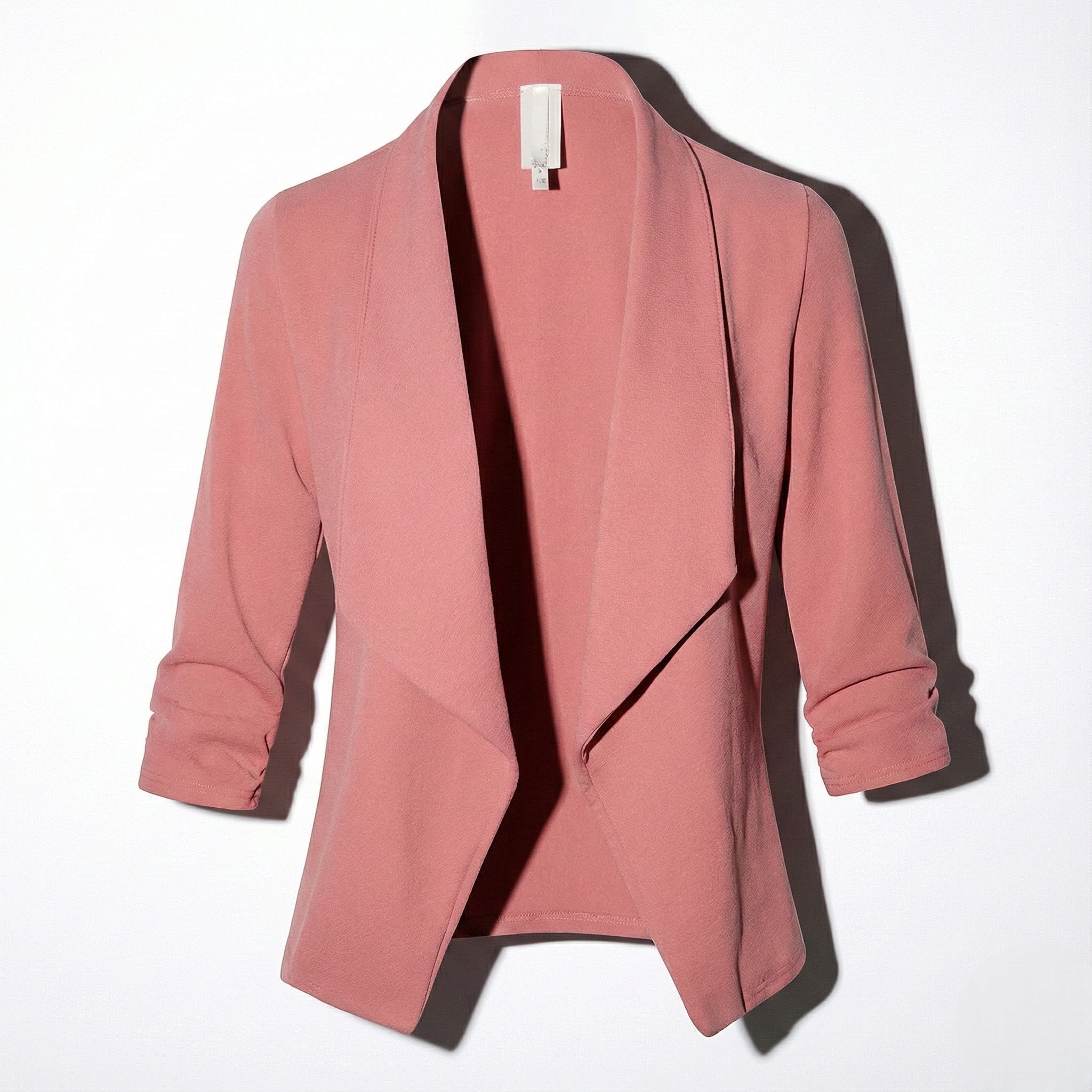 Holly - Women's Modern Structured Long - Sleeve Blazer - Jackets & Blazers - Pink - Jones & Smith