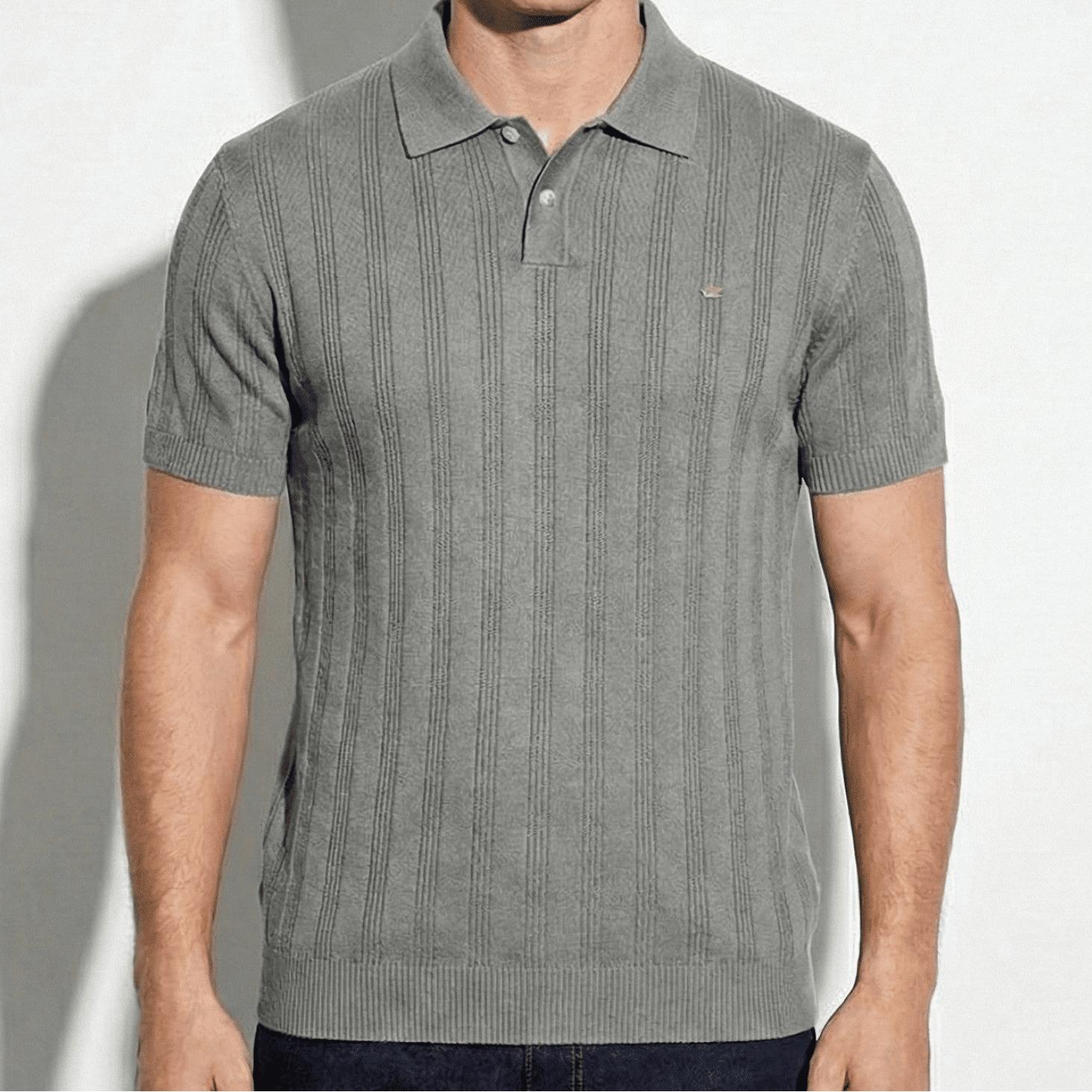 Hugo - Men's Tailored Fit Polo Shirt - Tops, T-shirts & Shirts - Grey - Jones & Smith