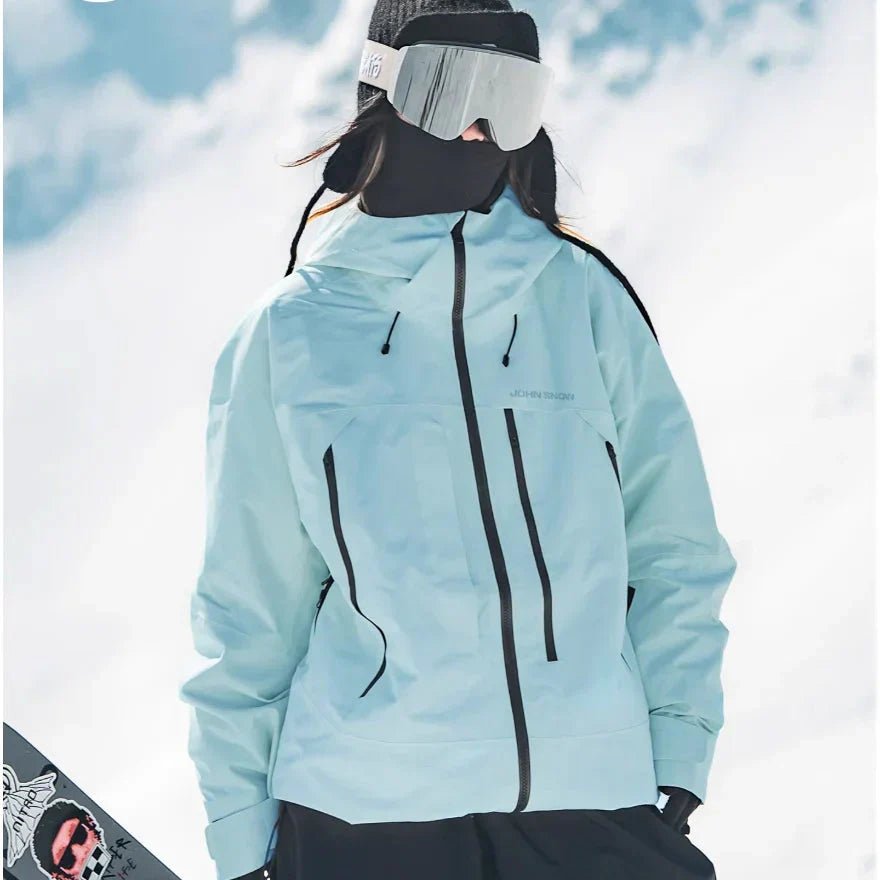 Kaitlyn - Women’s Waterproof Ski Jacket - Ski Jacket - Light Blue - Jones & Smith