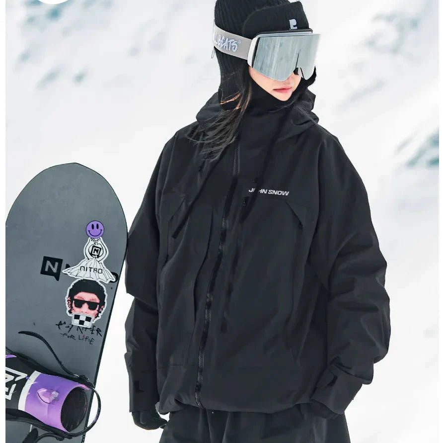 Kaitlyn - Women’s Waterproof Ski Jacket - Ski Jacket - Black - Jones & Smith