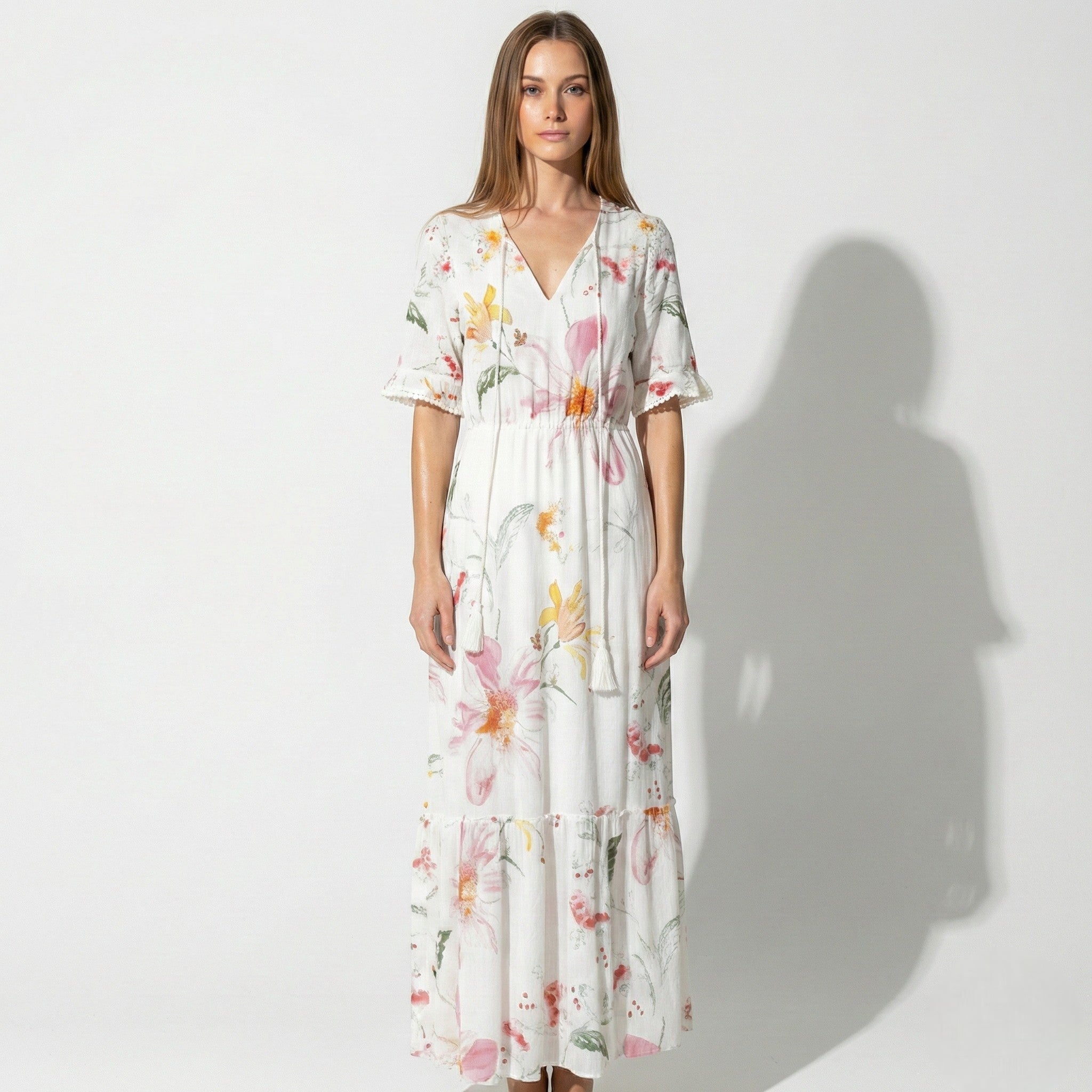 Lucy - Women's Bohemian Maxi Dress with Loose Summer Fit - Dresses - Style 6 - Jones & Smith