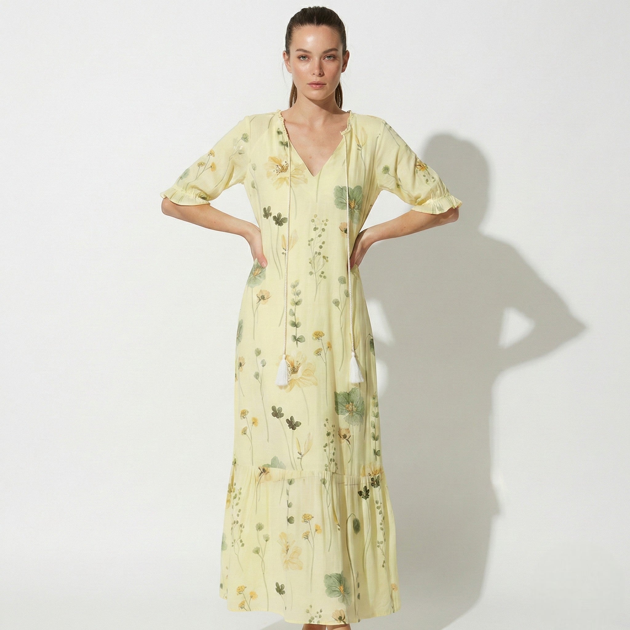 Lucy - Women's Bohemian Maxi Dress with Loose Summer Fit - Dresses - Style 2 - Jones & Smith