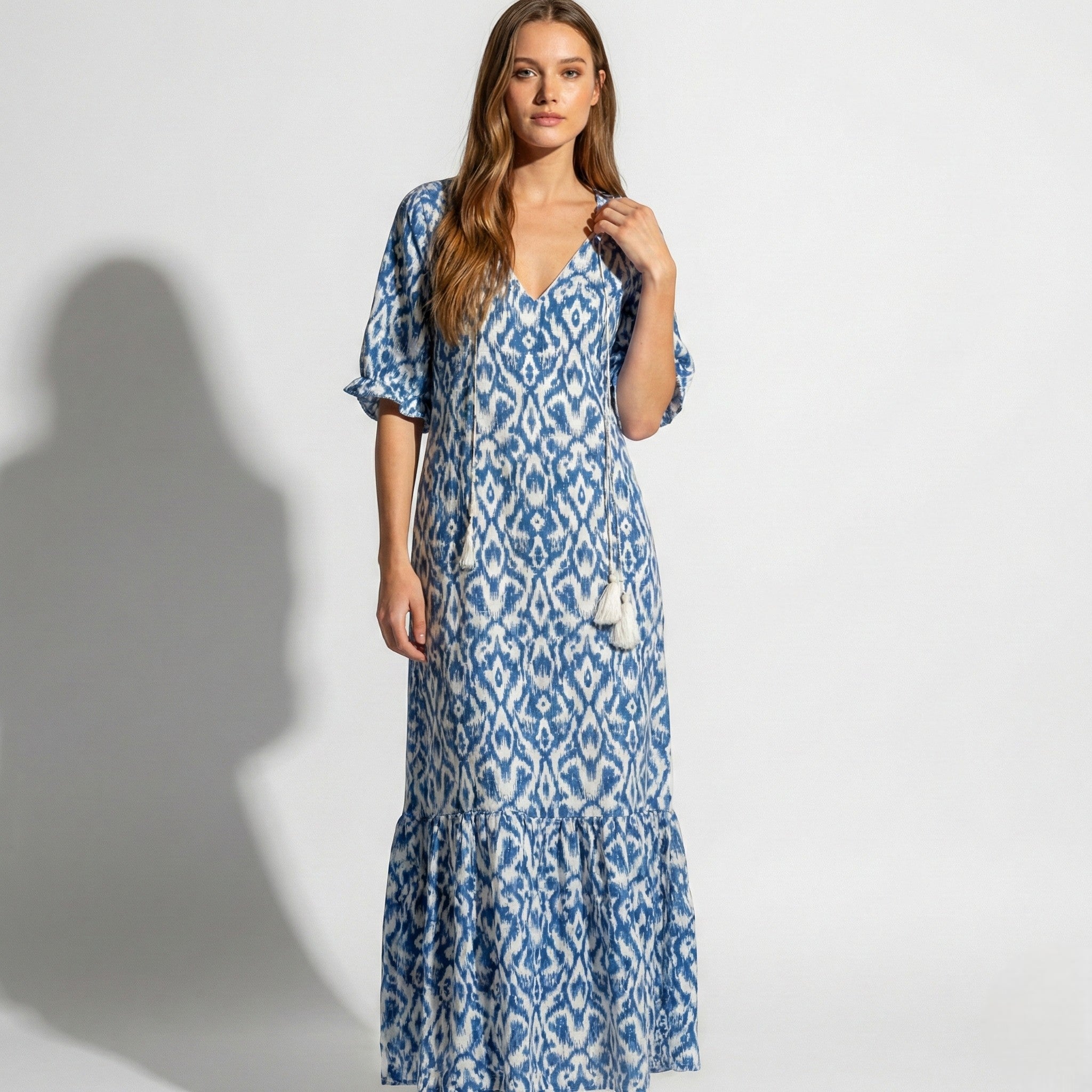 Lucy - Women's Bohemian Maxi Dress with Loose Summer Fit - Dresses - Style 5 - Jones & Smith
