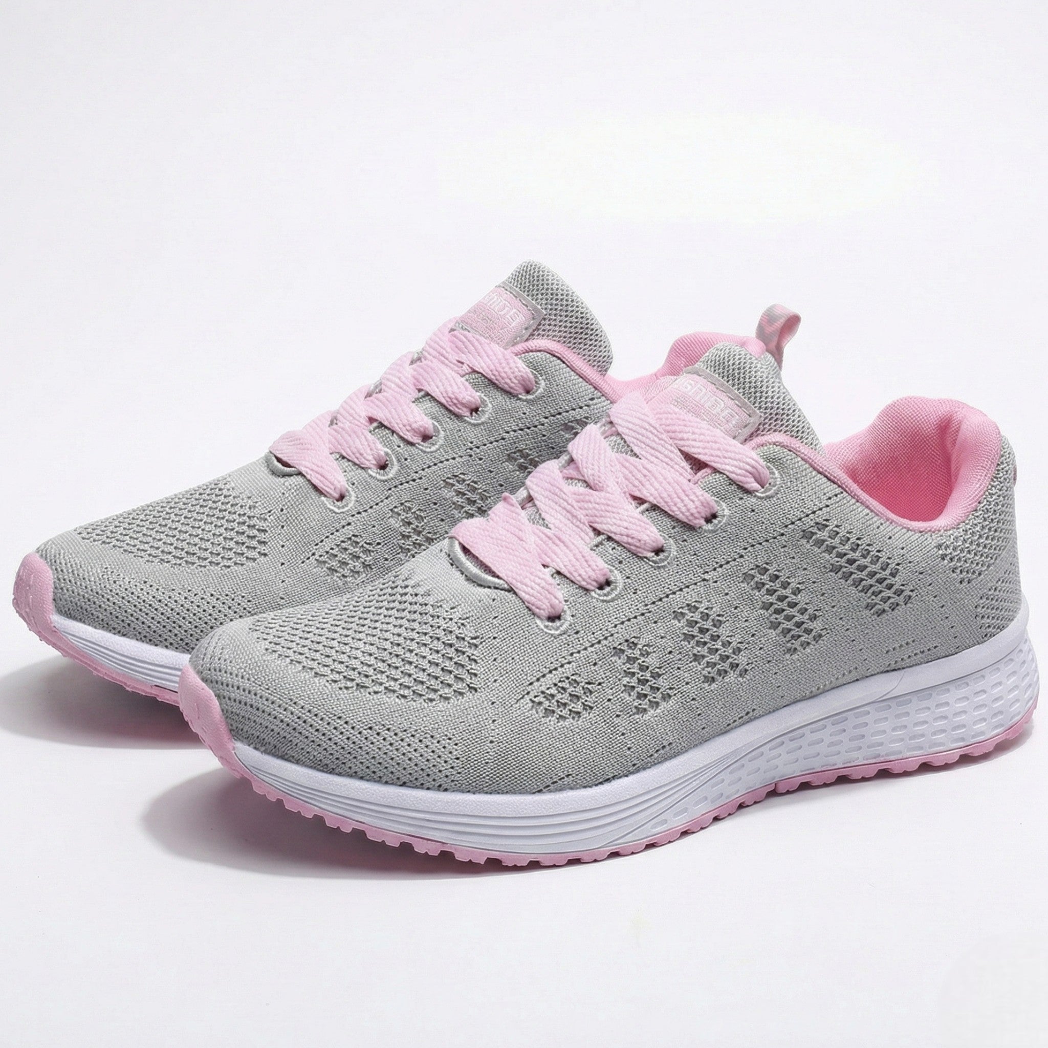 Lydia - Women’s Lightweight Orthopaedic Walking Shoes - Shoes - Light Grey - Jones & Smith