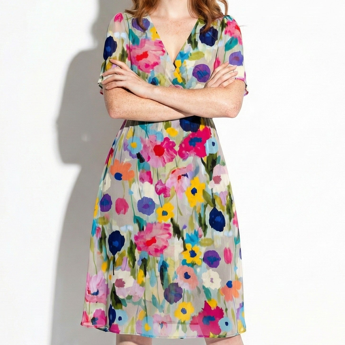 Maisie - Women's Floral Midi Dress - Dresses - Summery - Jones & Smith