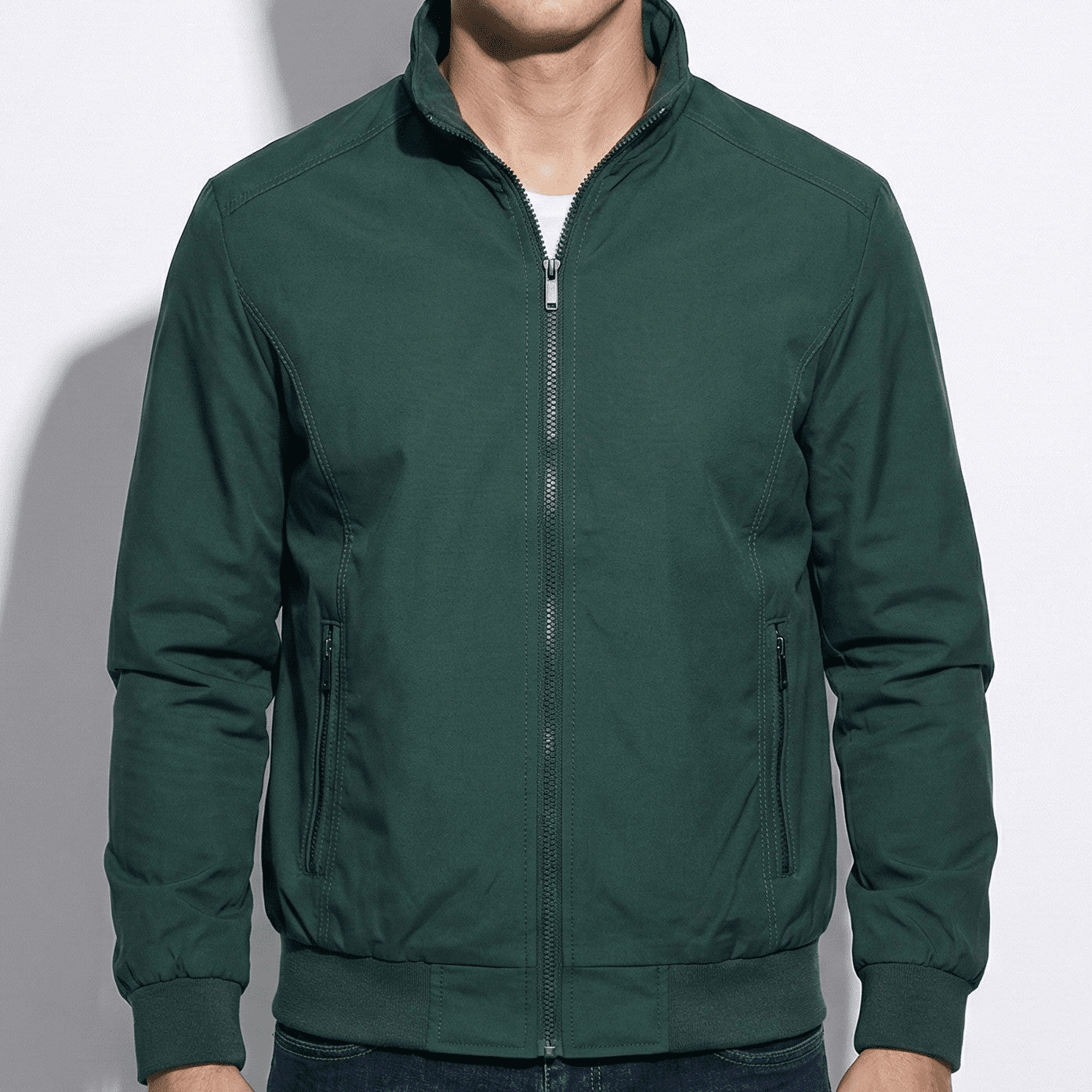 Mark - Men's Lightweight Windbreaker Jacket - Jackets & Coats - Green - Jones & Smith