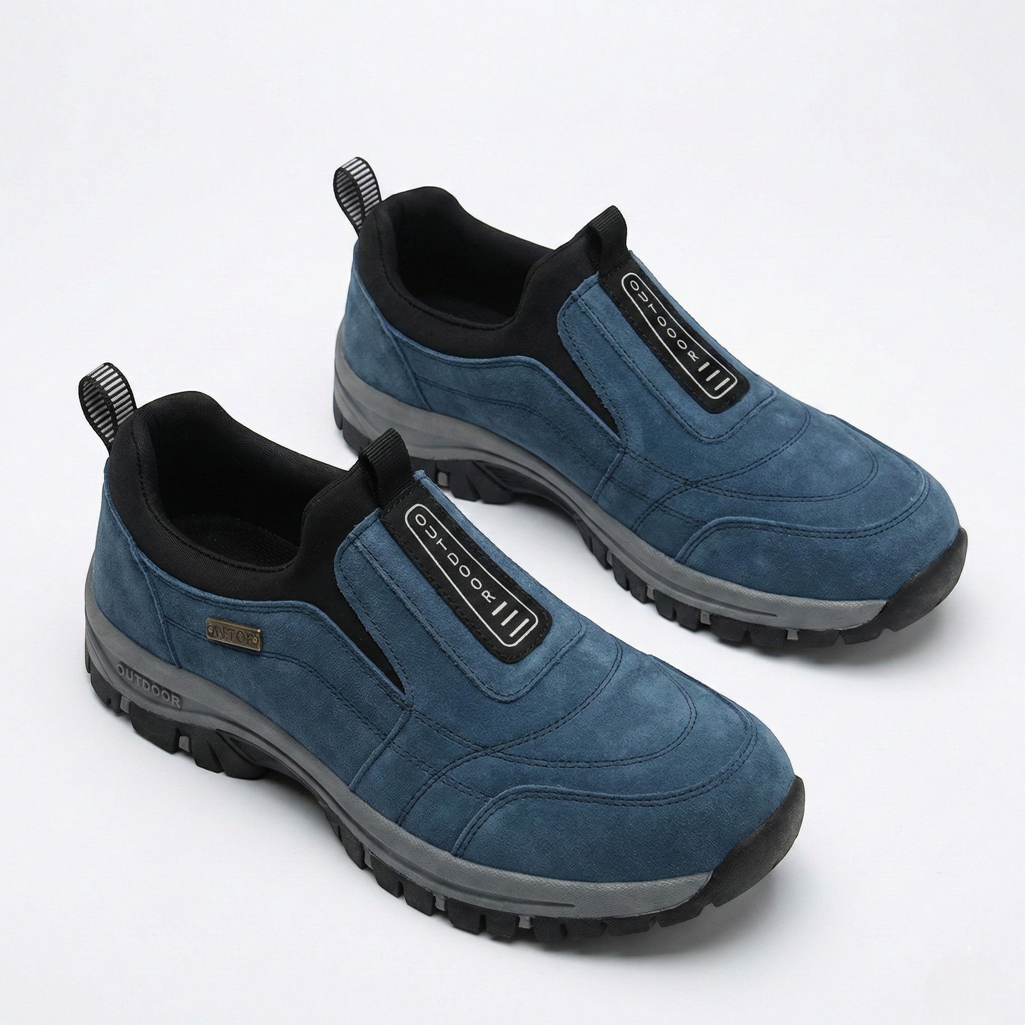 Oliver - Men's Comfortable Sneakers with Slip - Resistant Sole - Shoes - Blue - Jones & Smith