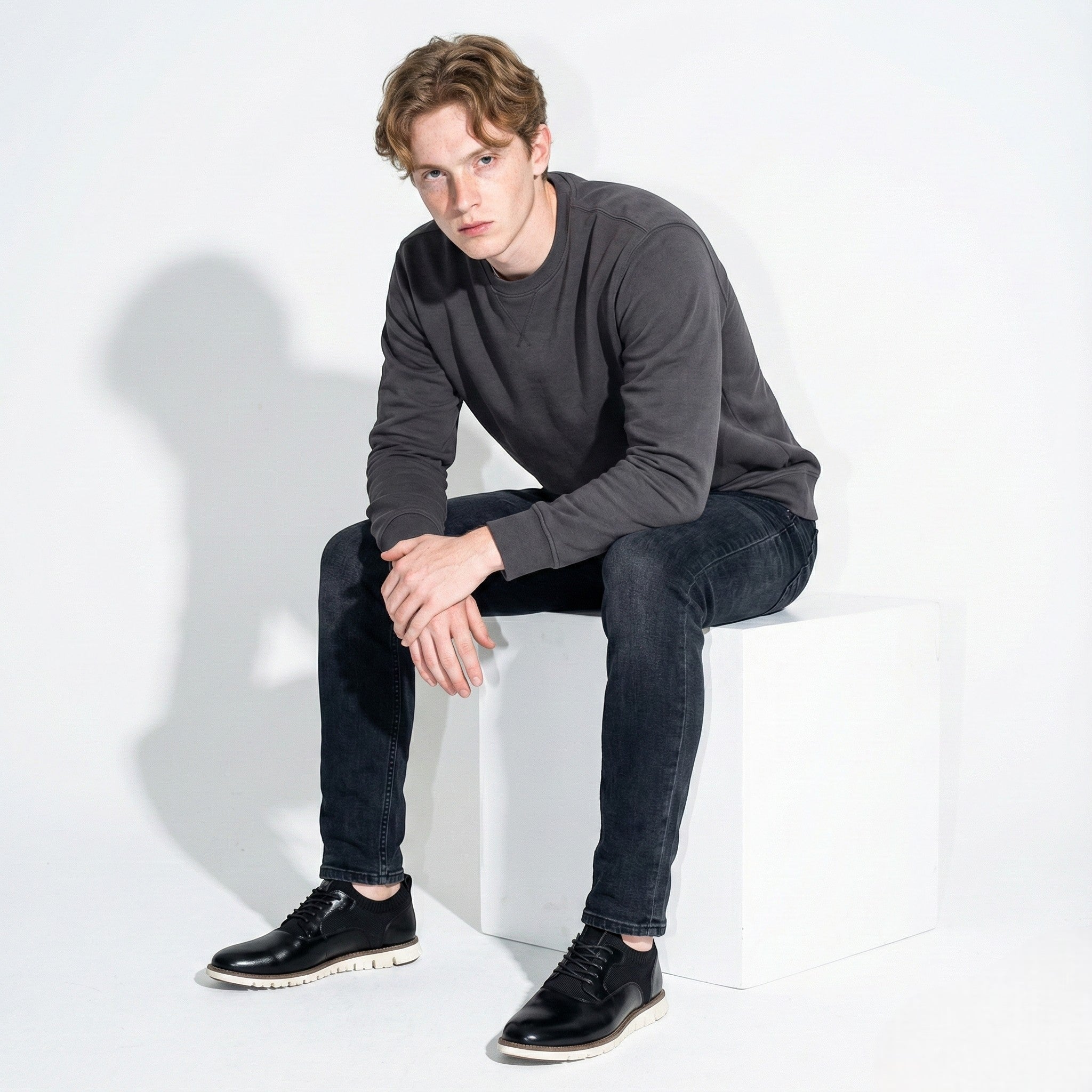 Patrick - Men's Breathable Comfort Shoes with Cushioned Support - Shoes - Black - Jones & Smith