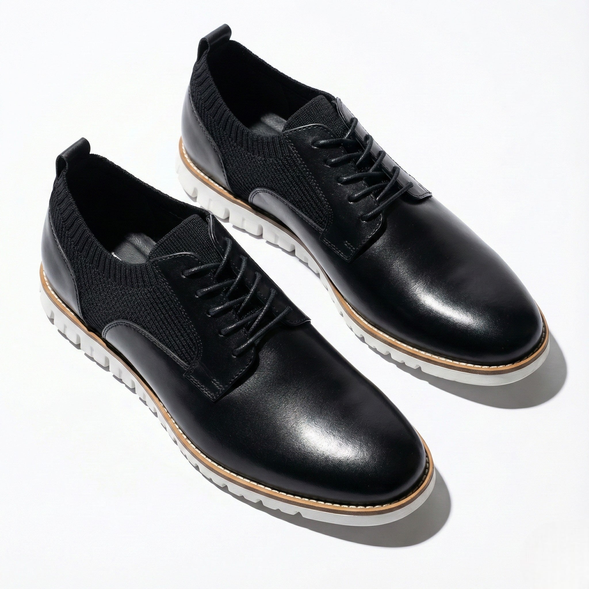 Patrick - Men's Breathable Comfort Shoes with Cushioned Support - Shoes - Black - Jones & Smith