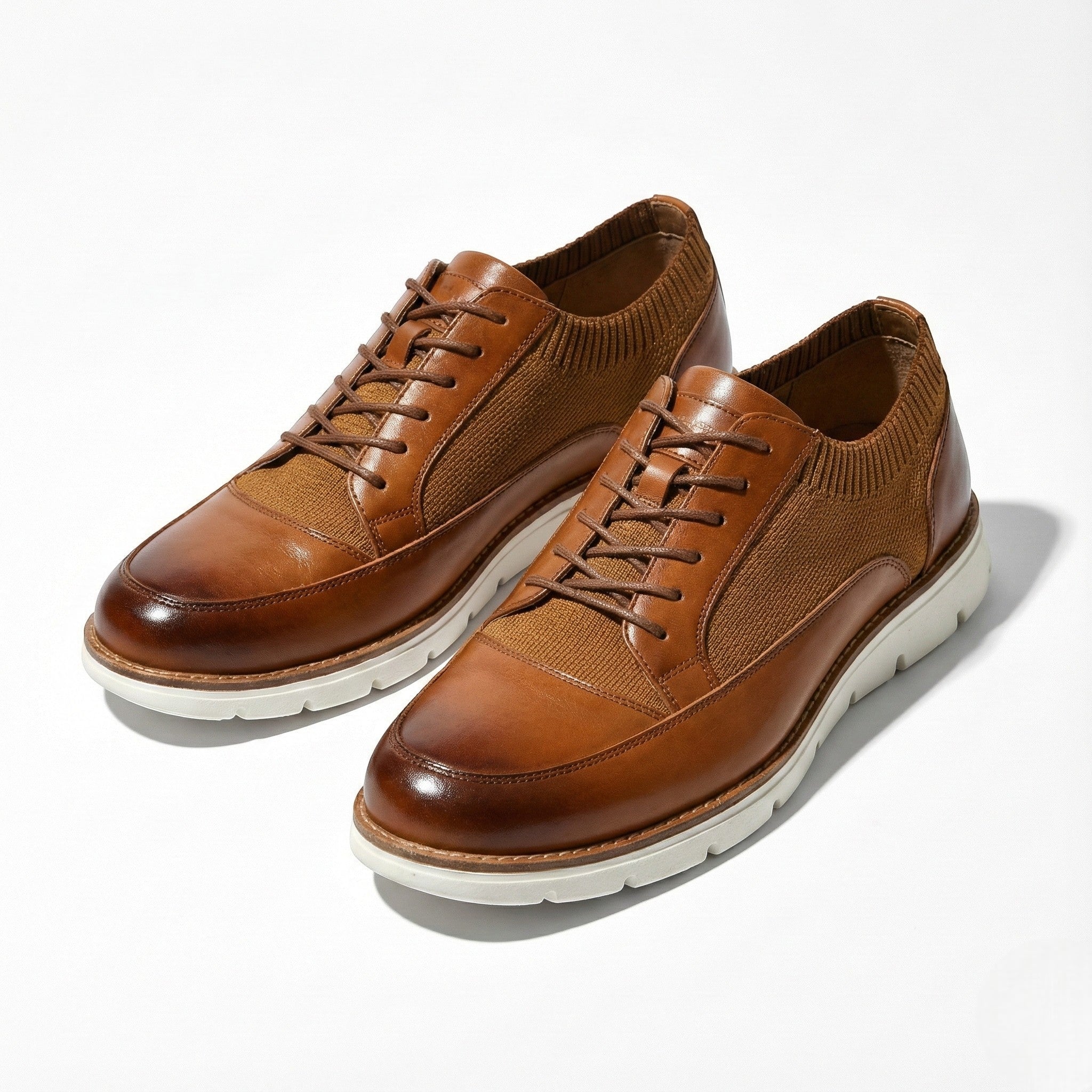 Patrick - Men's Breathable Comfort Shoes with Cushioned Support - Shoes - Brown - Jones & Smith