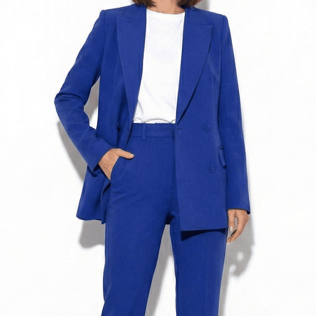 Phoebe – Women’s Tailored Blazer & Slim Trouser - Sets - Blue - Jones & Smith