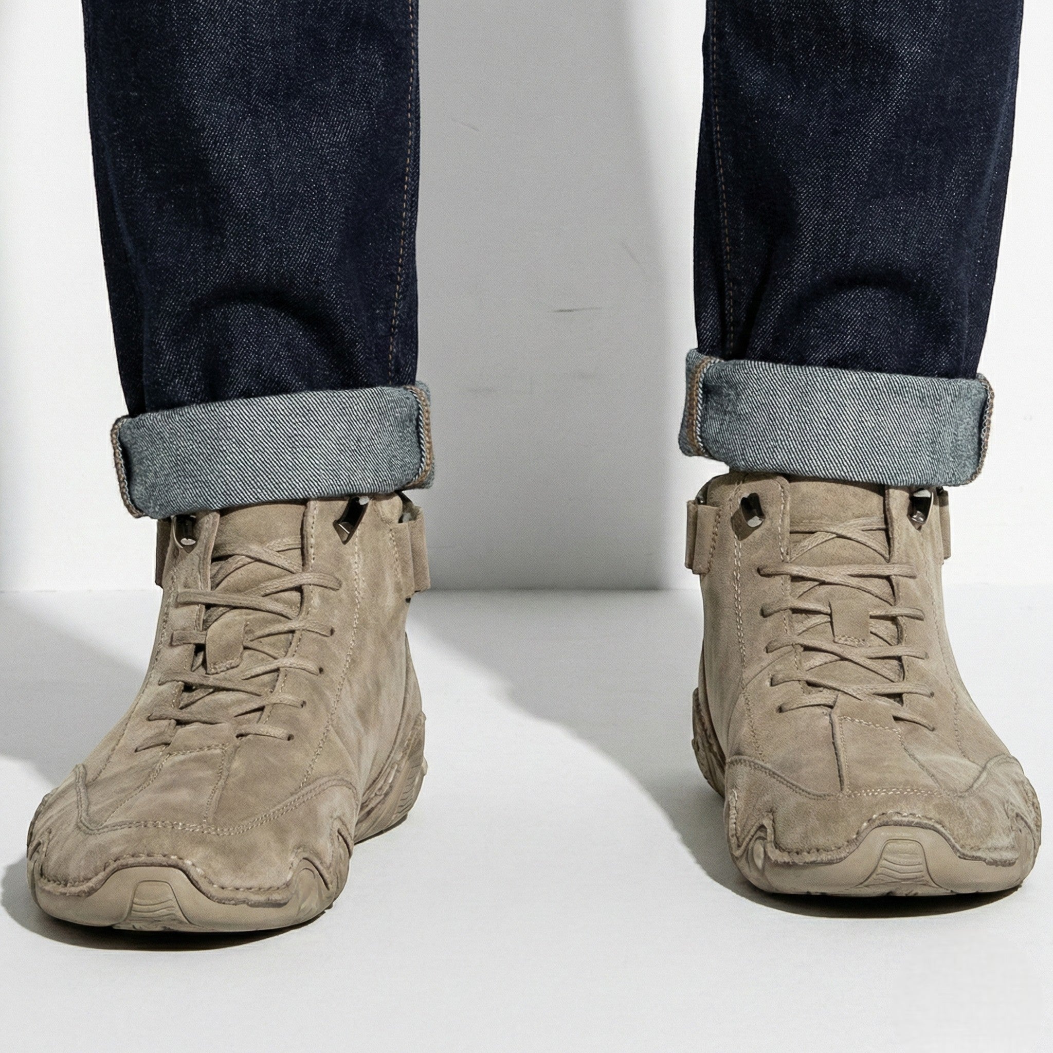 Thomas - Men's Non - Slip Barefoot Shoes - Shoes - Khaki - Jones & Smith