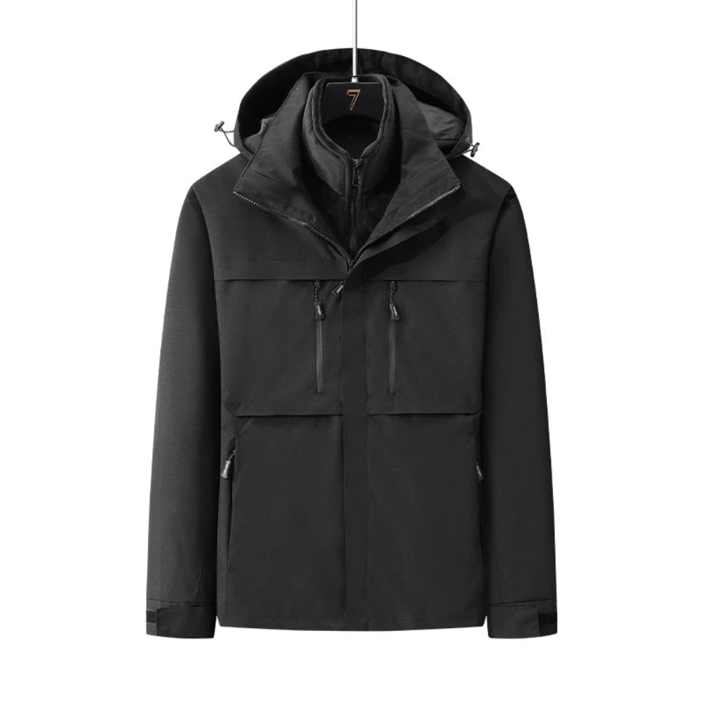 Abigail - Women’s Soft Colour Ski Jacket - Ski Jacket - Black - Jones & Smith