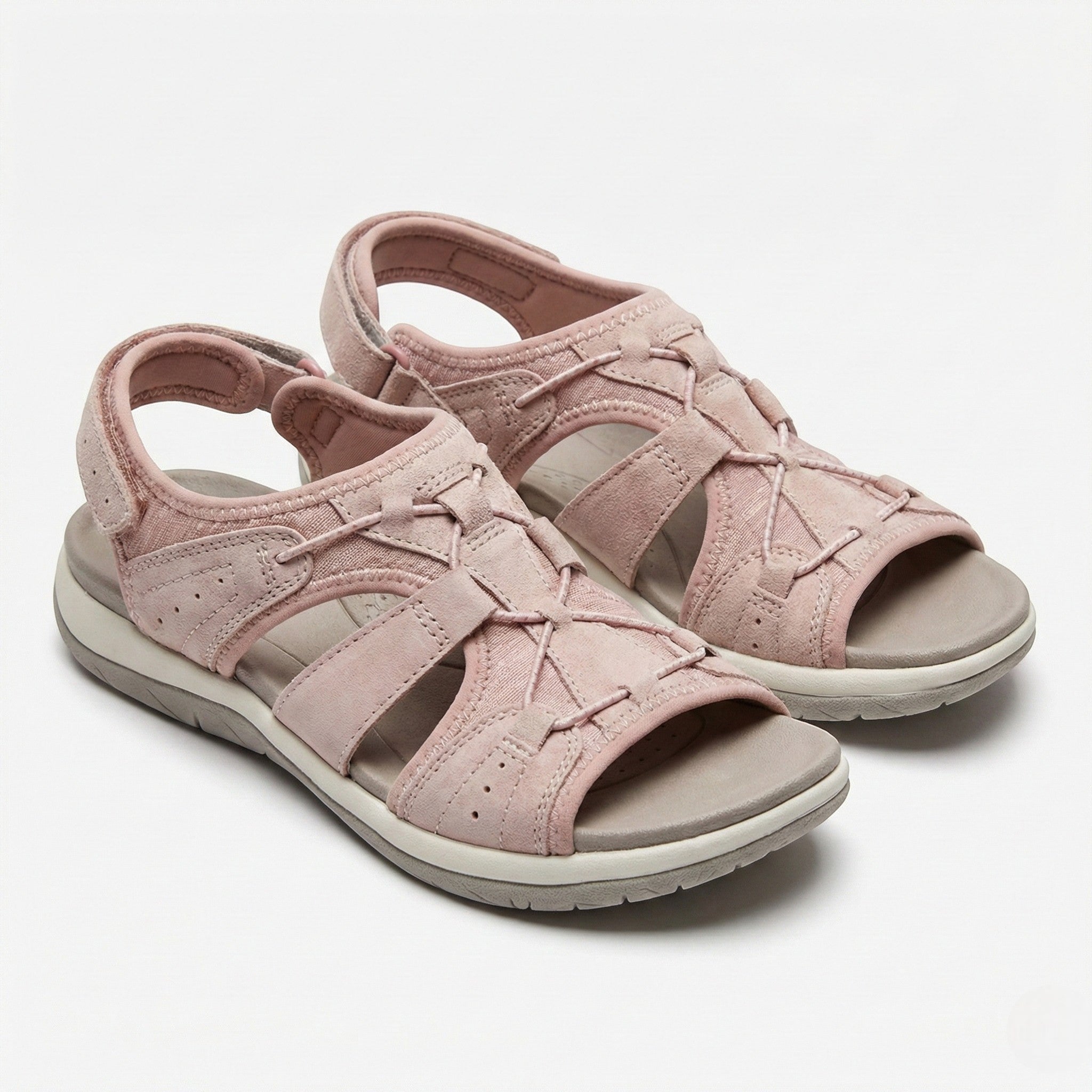 Alice - Women's Adjustable Sandals with Arch Support - Sandals - Pink - Jones & Smith