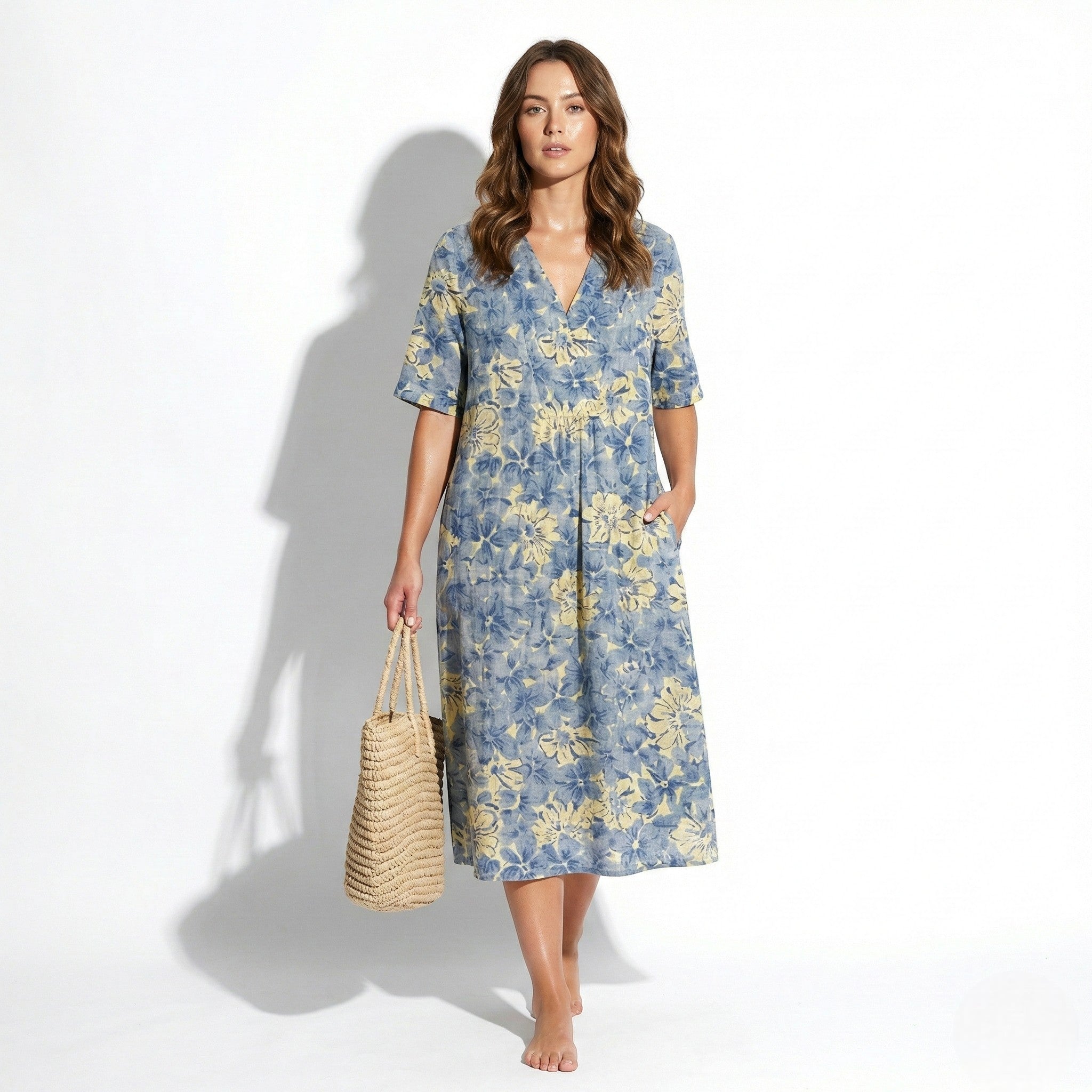 Amelia - Women's Floral Midi Dress - Dress - Floral 6 - Jones & Smith