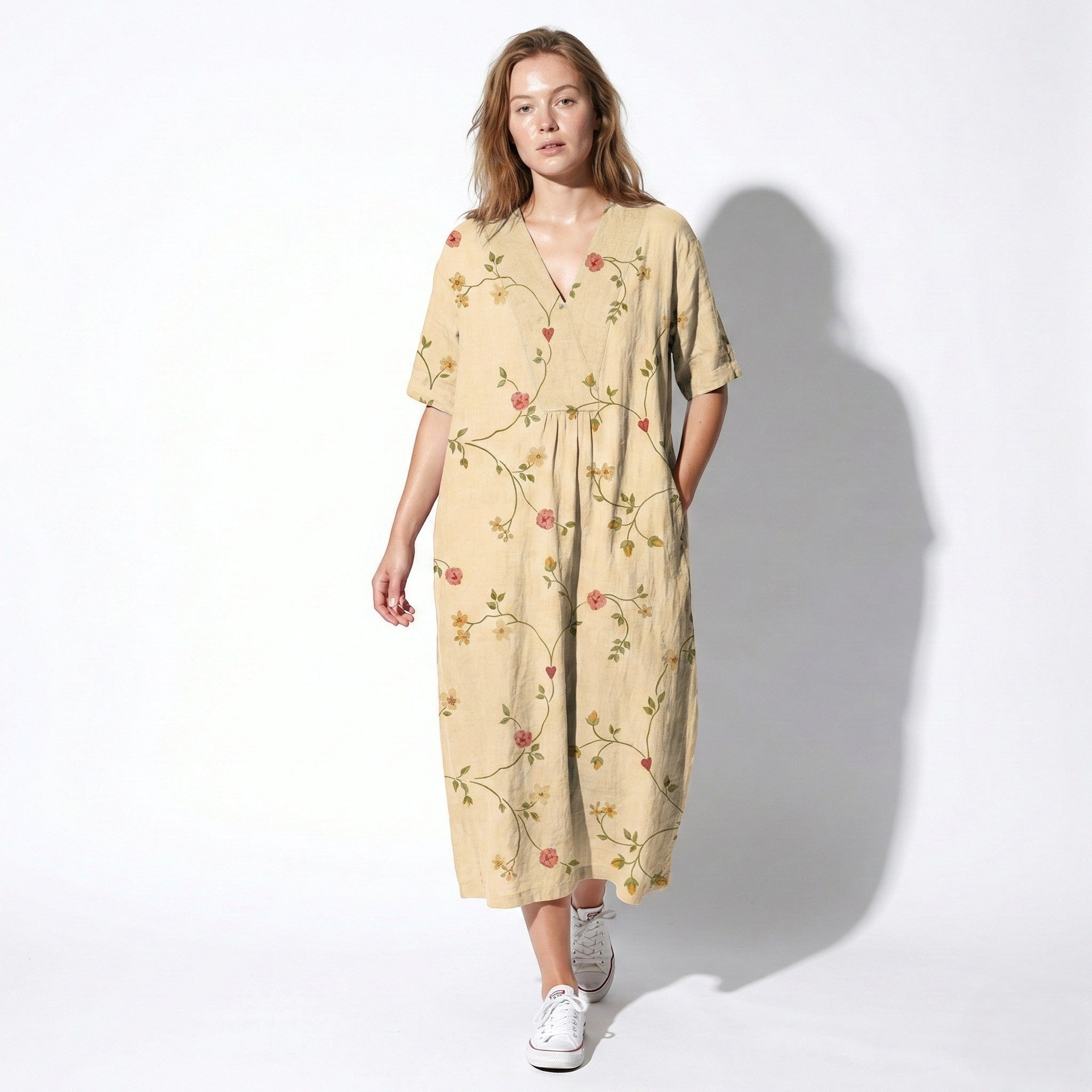 Amelia - Women's Floral Midi Dress - Dress - Floral 7 - Jones & Smith