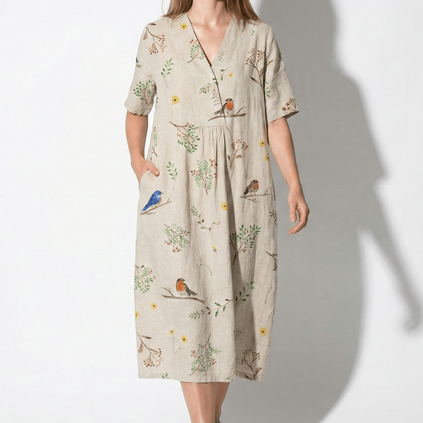 Amelia - Women's Floral Midi Dress - Dress - Floral 5 - Jones & Smith