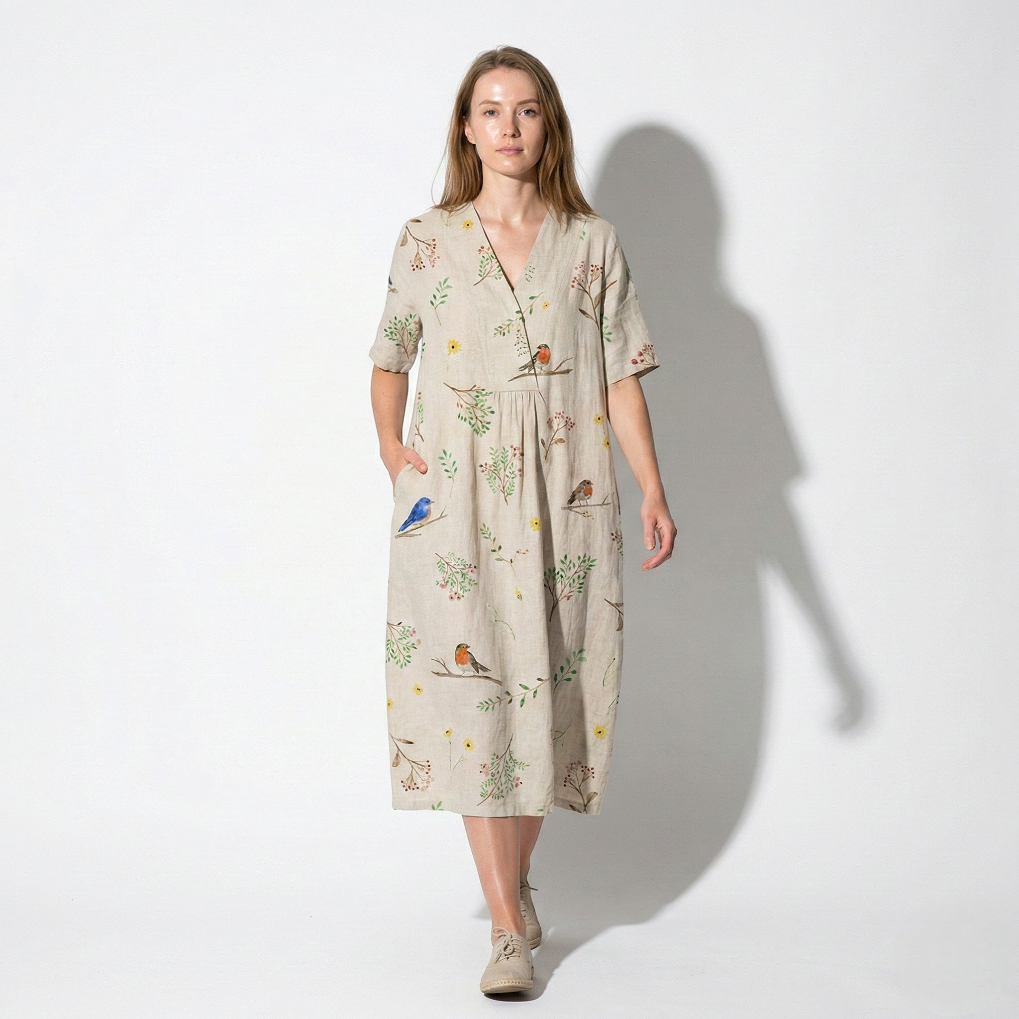 Amelia - Women's Floral Midi Dress - Dress - Floral 5 - Jones & Smith