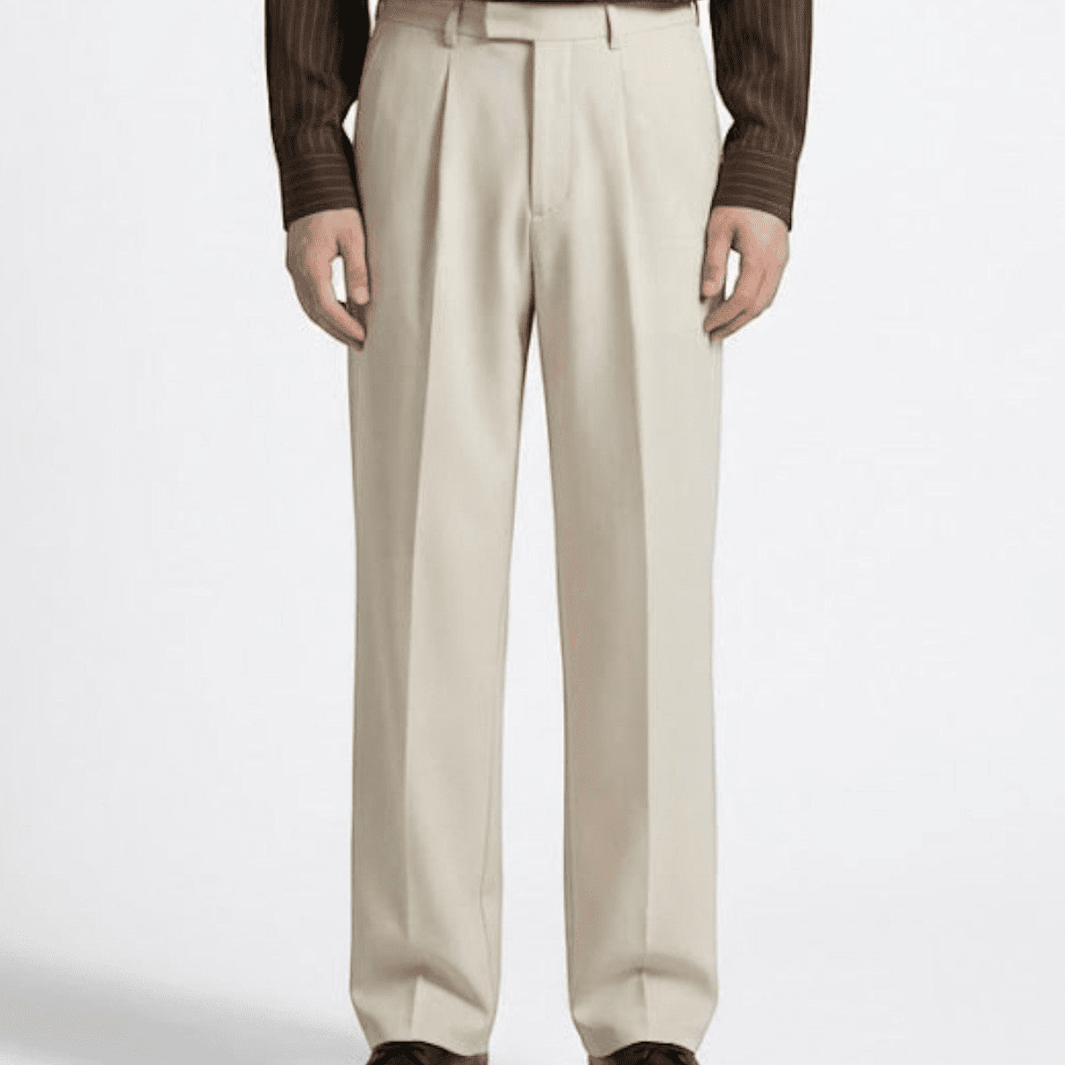 Caspian – Men's Straight - Leg Suit Trousers - Pants - Khaki - Jones & Smith