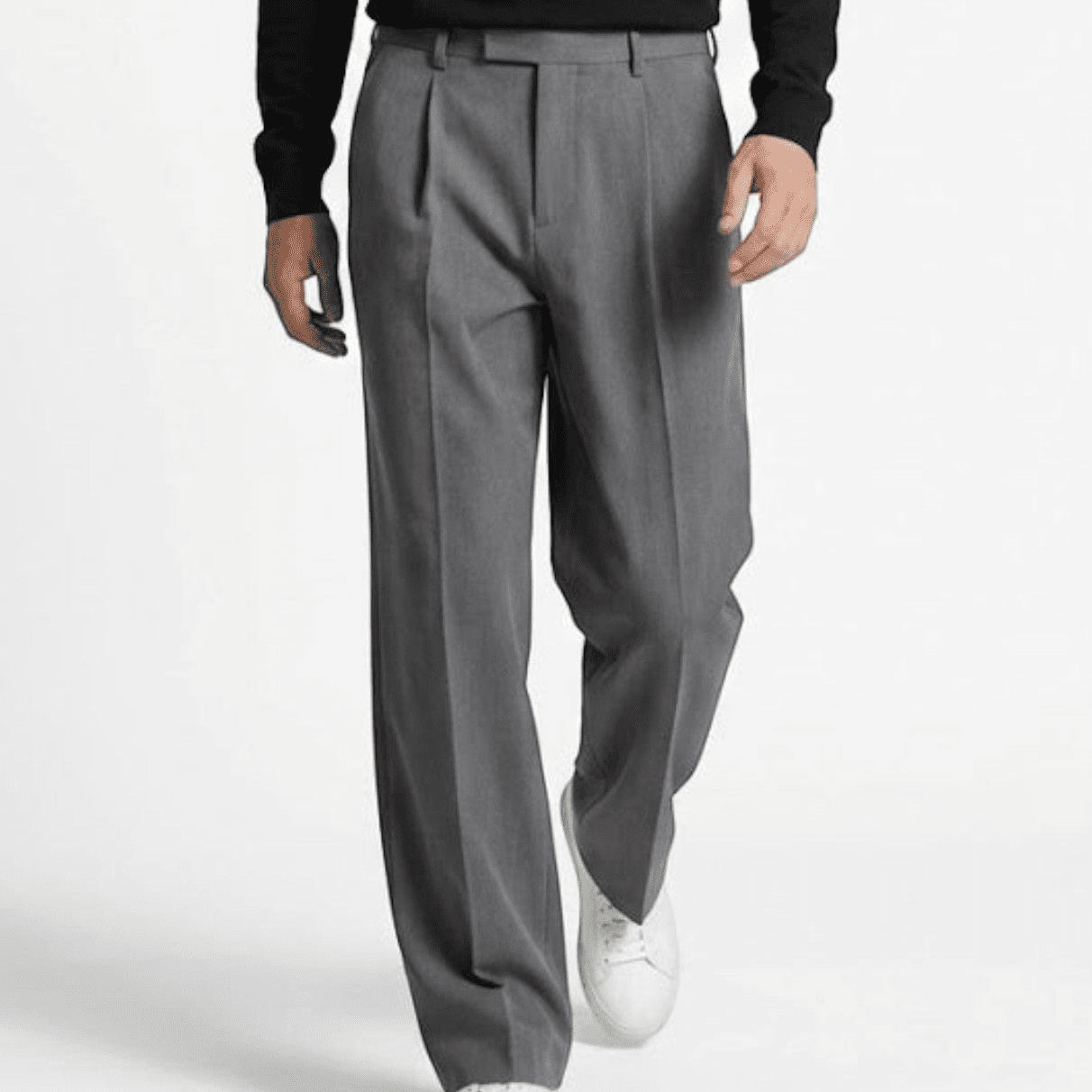 Caspian – Men's Straight - Leg Suit Trousers - Pants - Dark grey - Jones & Smith