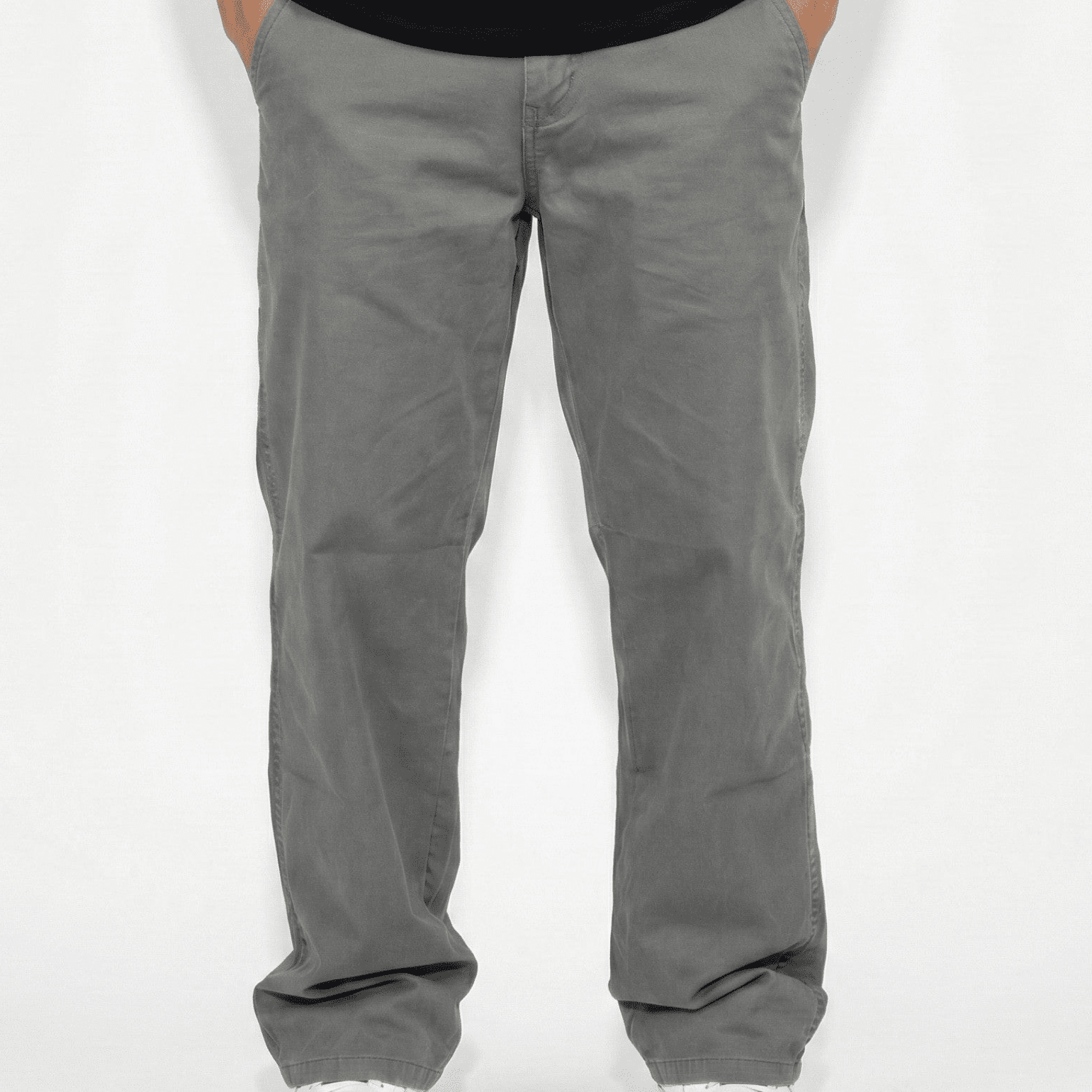 Charlie - Men's Relaxed - Fit Chino Trousers with Elastic Waist - Pants - Dark grey - Jones & Smith