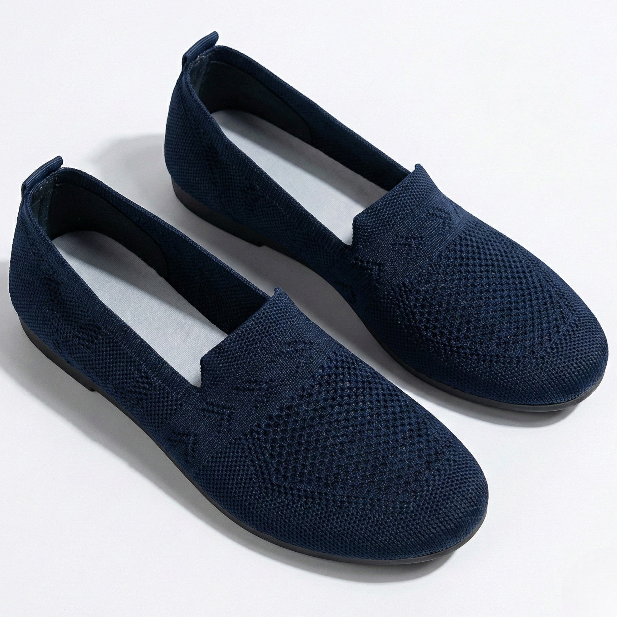 Clara - Women’s Breathable Mesh Slip - On Shoes - New - Dark Blue - Jones & Smith