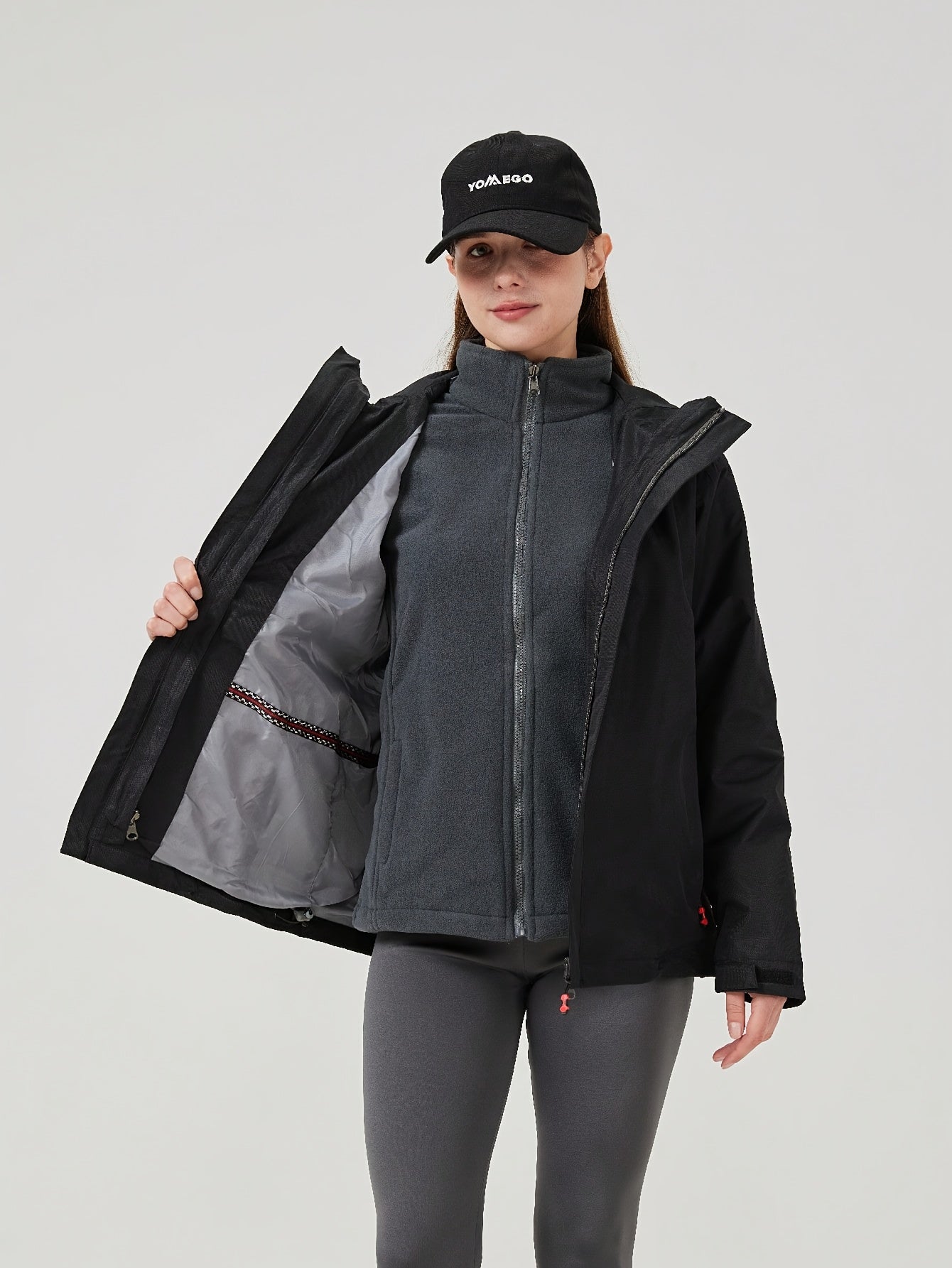 Clara - Women’s Lightweight Winter Ski Jacket - Ski Jacket - Black - Jones & Smith