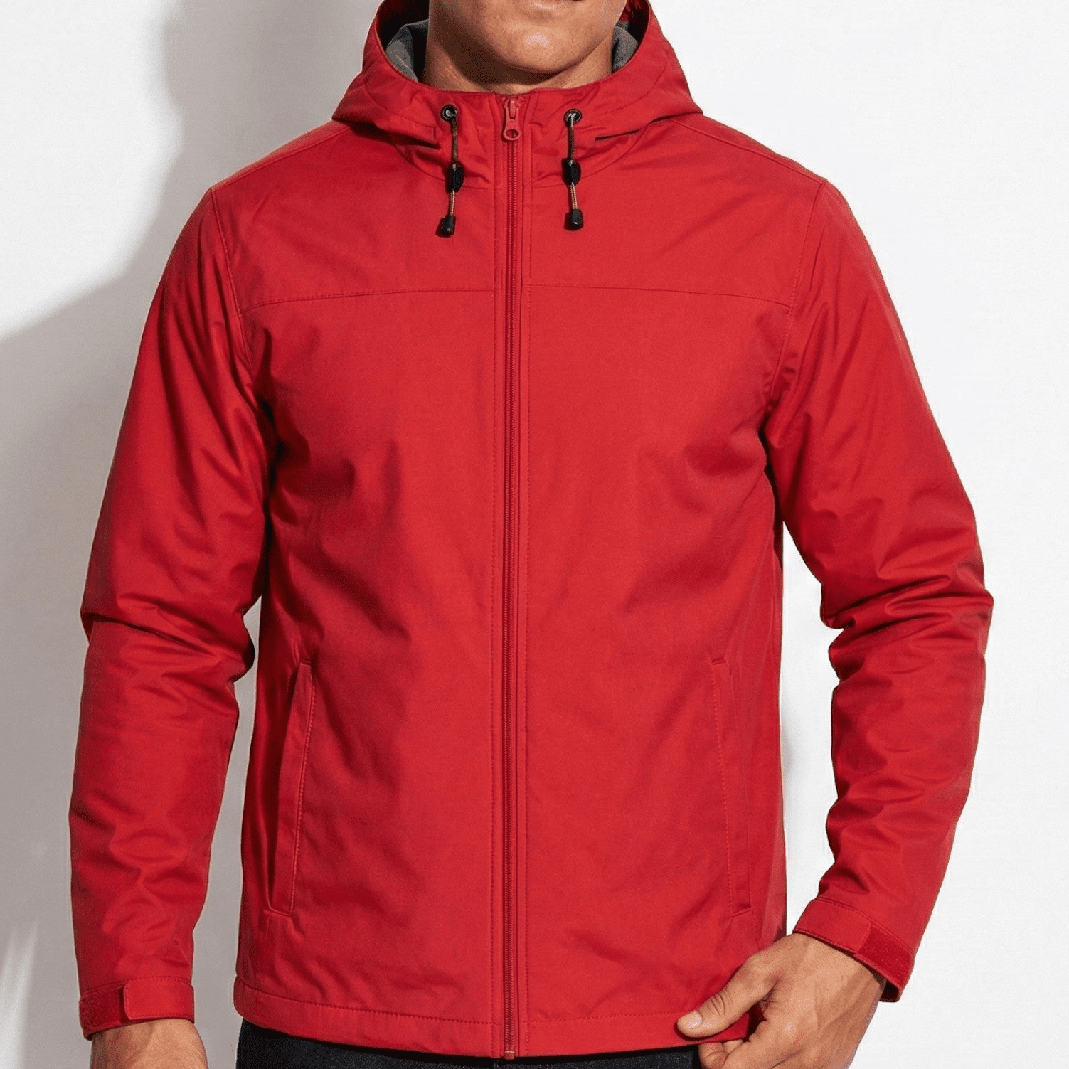 Craig - Men’s Water - Resistant Windbreaker Jacket - Jackets & Coats - Red - Jones & Smith