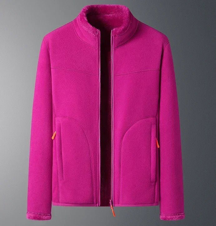 Danielle - Women’s Soft Winter Ski Jacket - Ski Jacket - Dark Pink - Jones & Smith